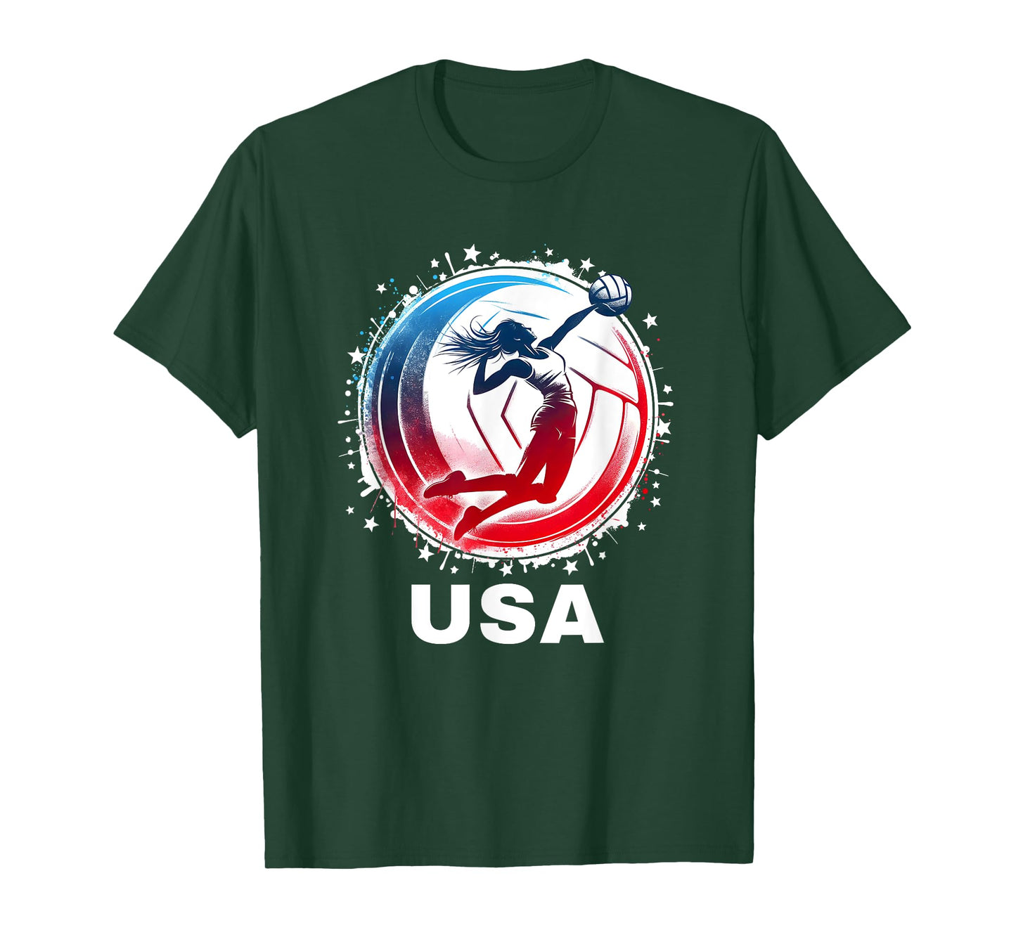Volleyball USA Team Men Women Kids Volleyball Apparel USA T-Shirt
