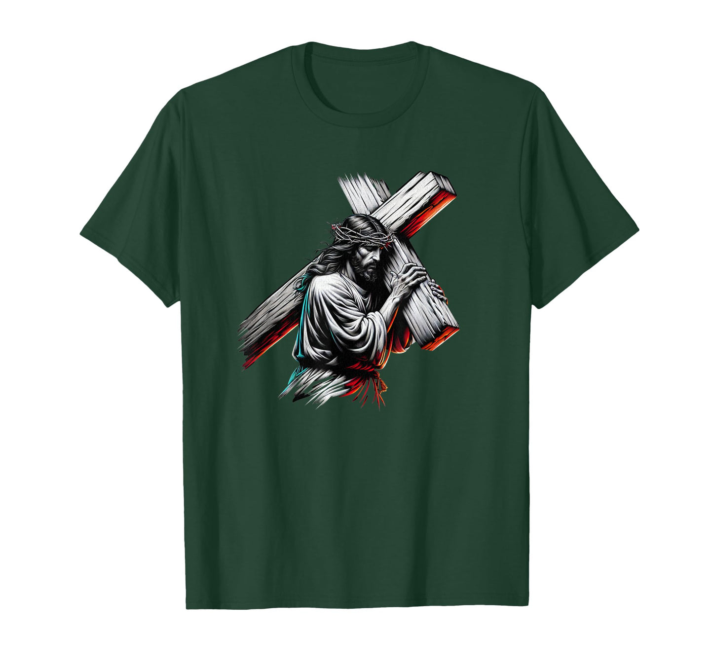 Jesus Christ Funny Crown of Thorns Crucified Saviour T-Shirt
