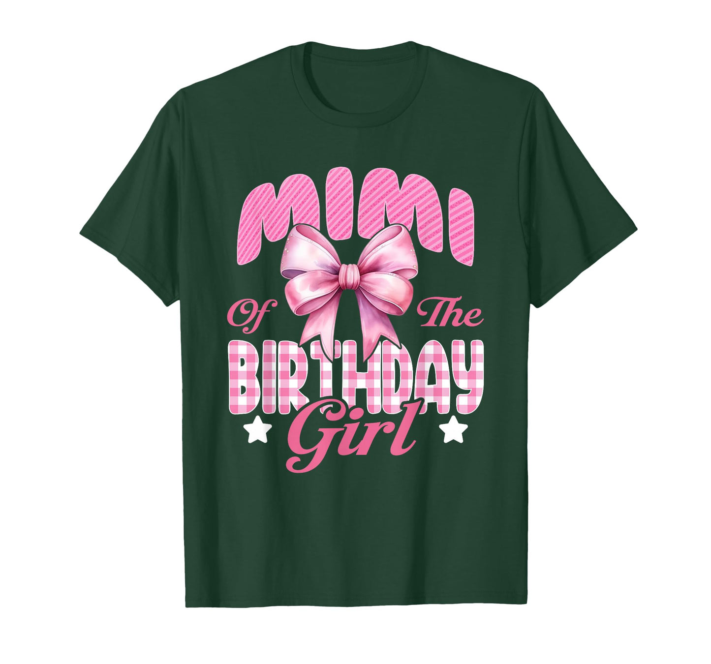 Mimi of The Birthday Girl Family Pink Coquette Bow T-Shirt