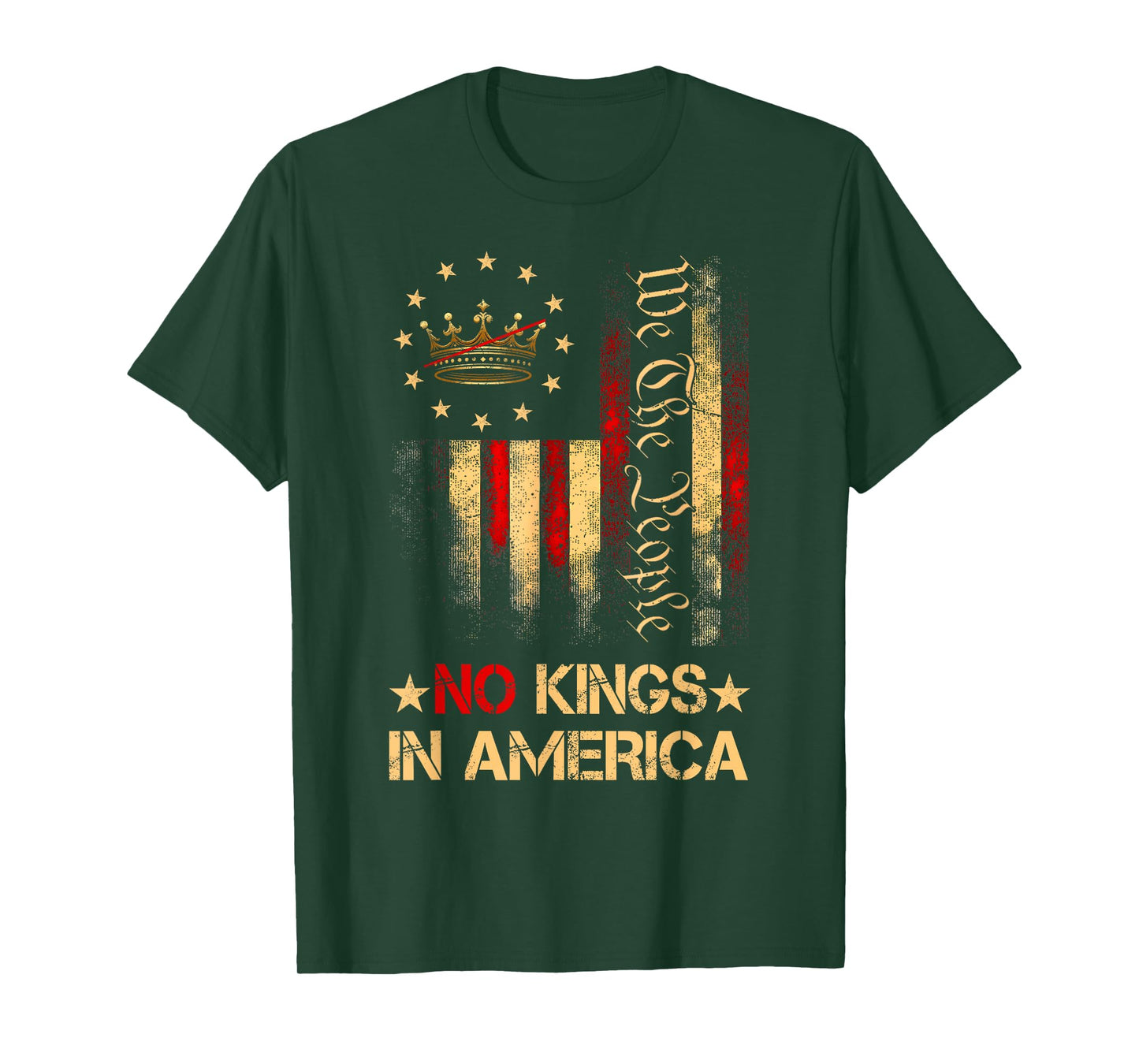 Patriotic Pro-Democracy Protest June 14 No Kings In America T-Shirt