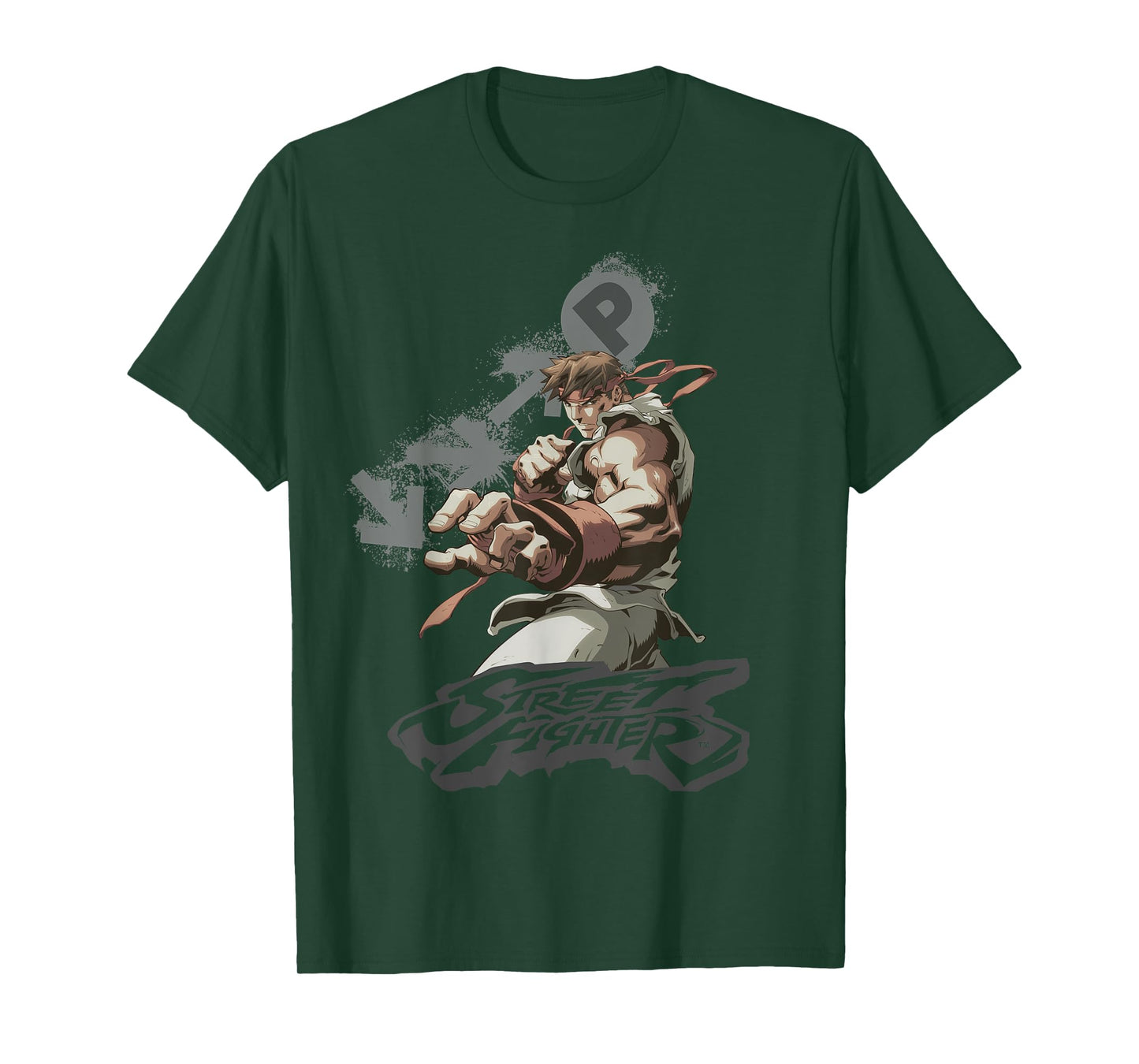 Street Fighter Ryu Portrait Fireball Epic Showdown Gamer T-Shirt