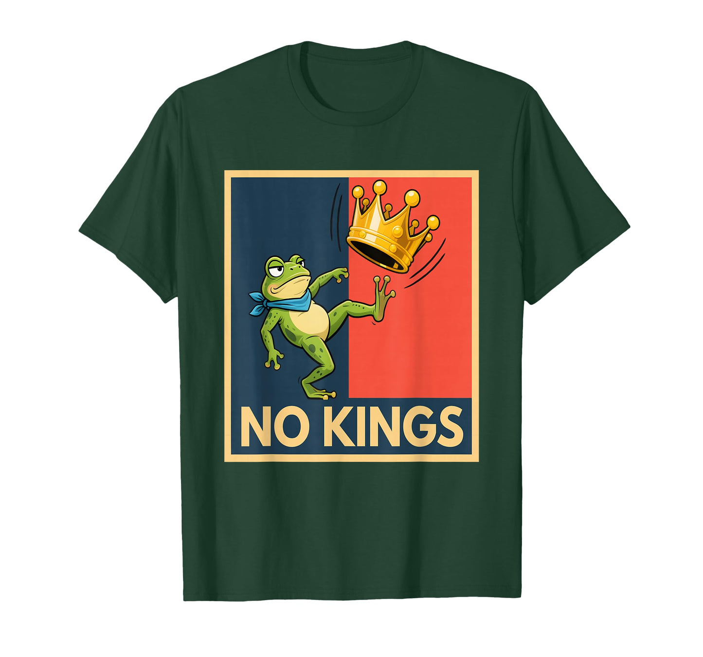 No Kings Shirt Men Women Portland Frog Protest T-Shirt