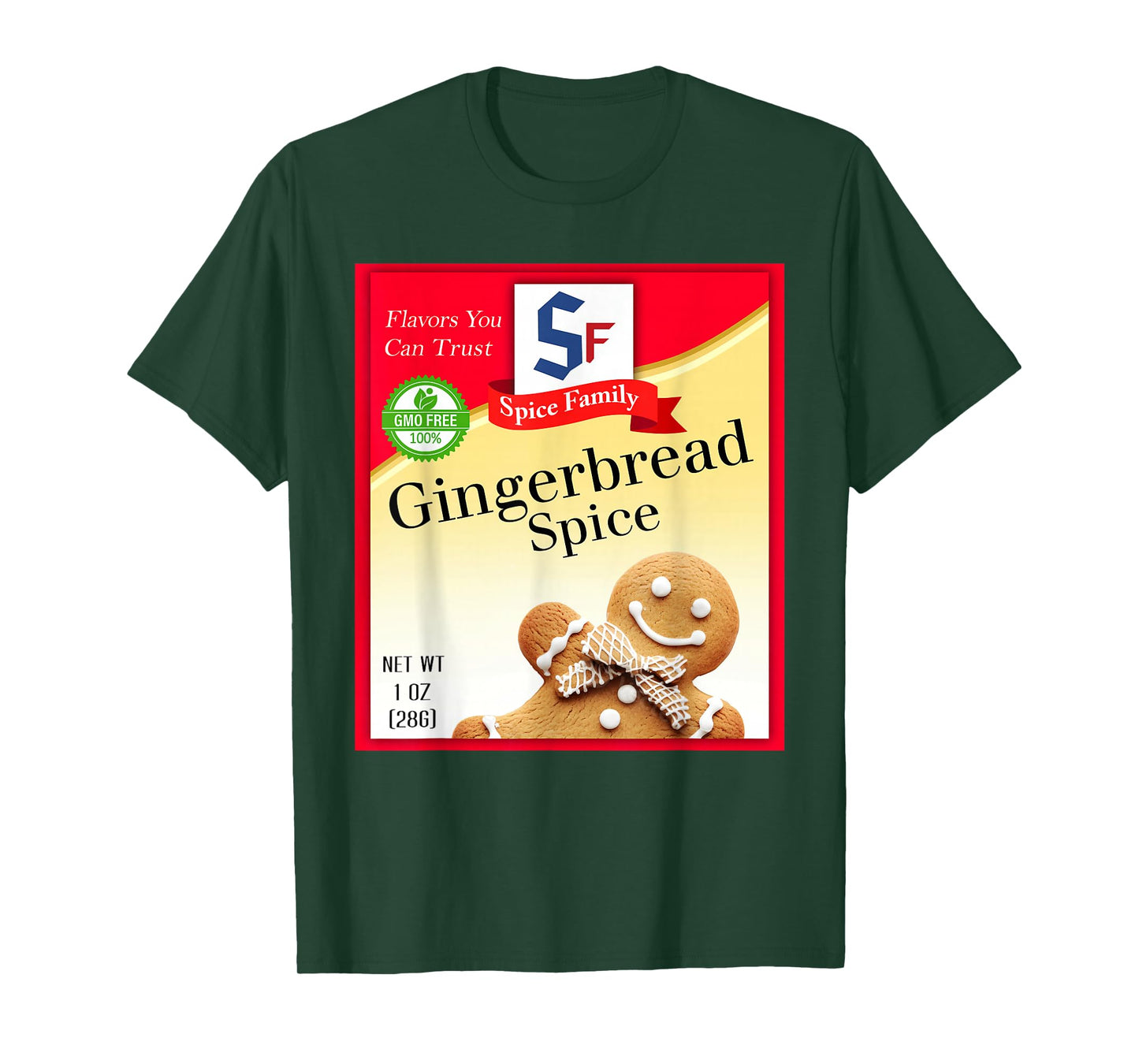 Gingerbread Spice Group Costume Family Matching Outfit T-Shirt