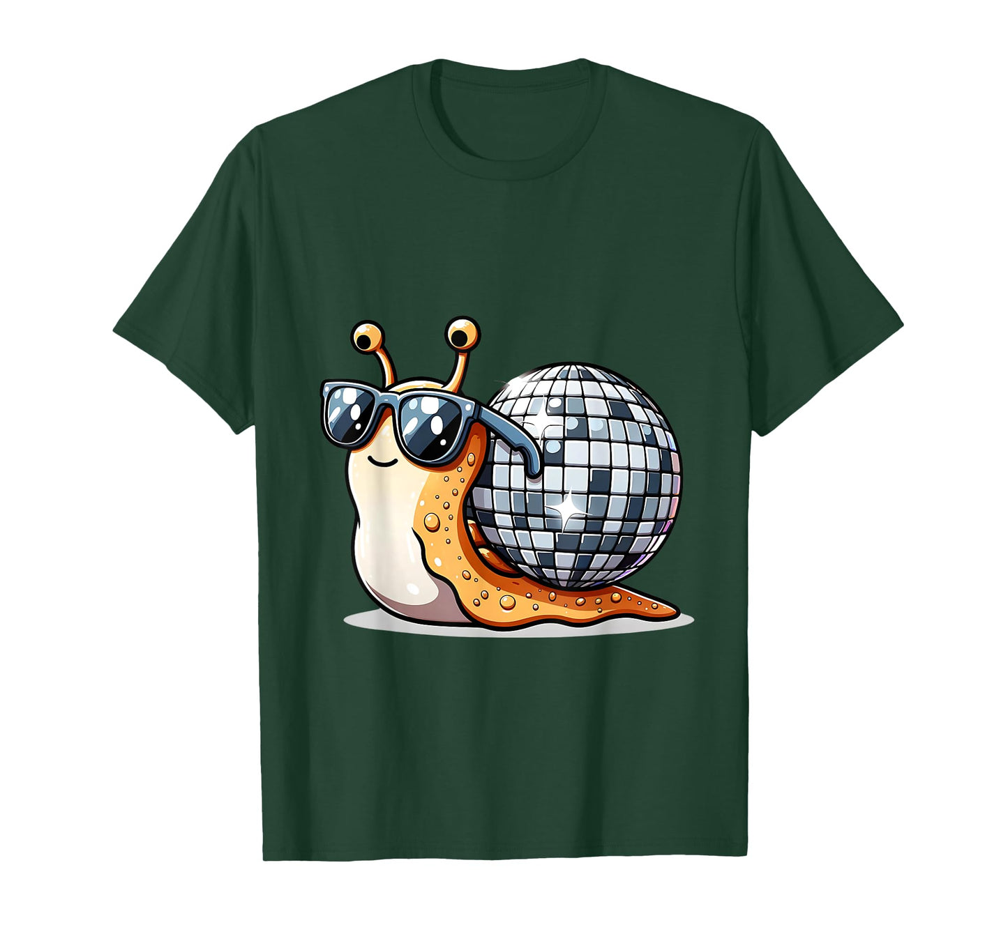 Disco Snail Funny Retro Cool Party T-Shirt