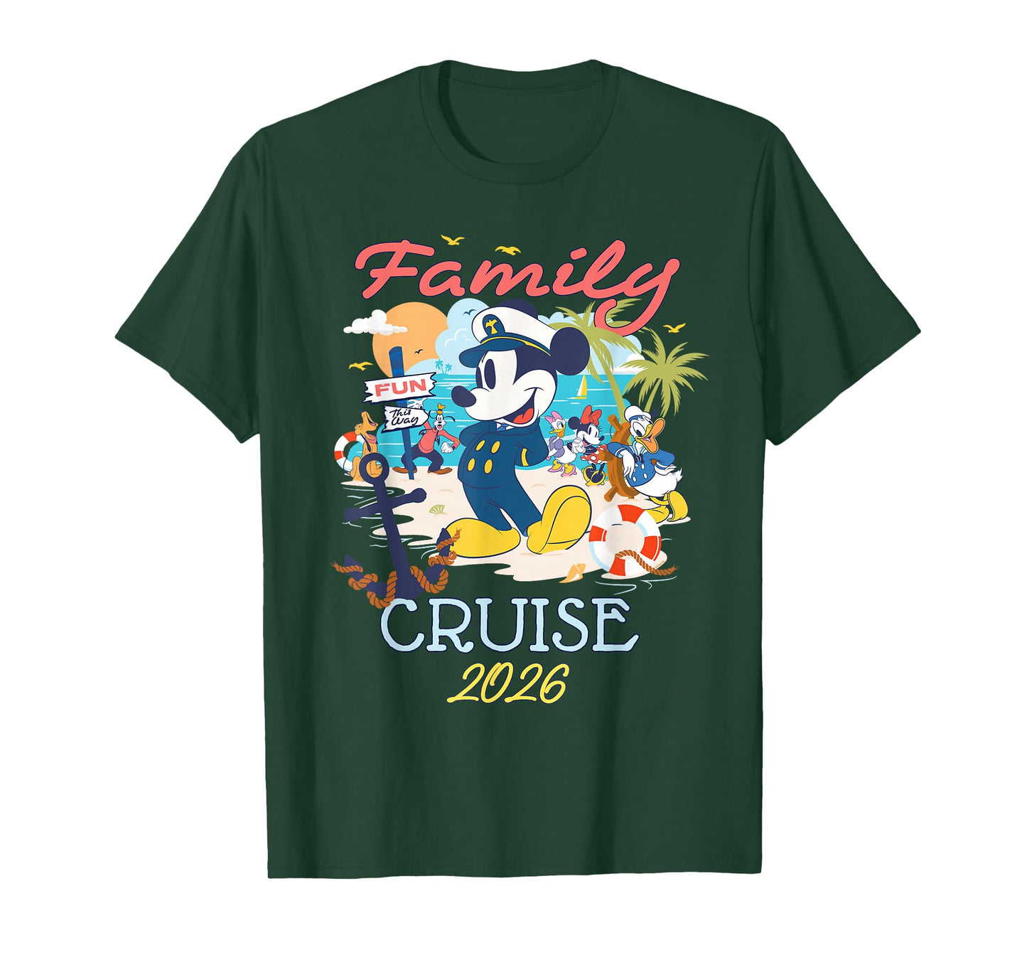 Disney Mickey Mouse & Friends Family Cruise 2026 Vacation T-Shirt