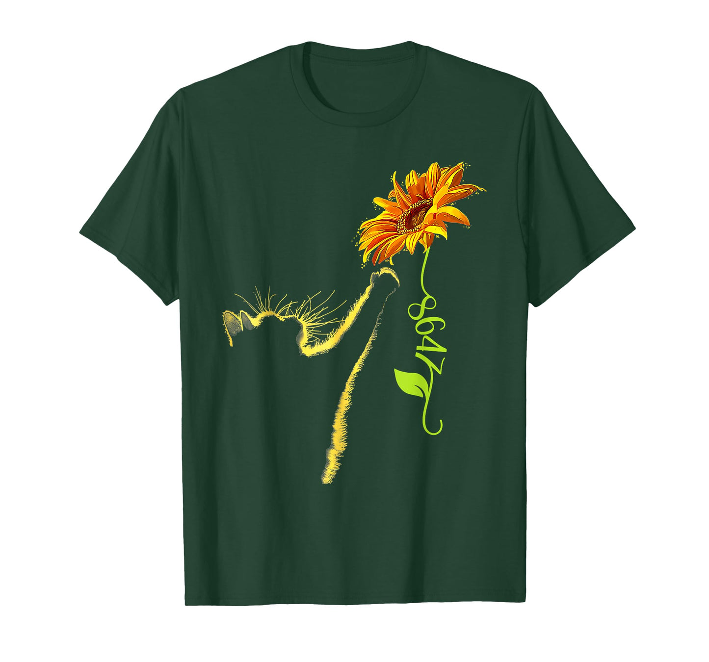 8647 Subtle Anti Trump 86 47 Sunflower Cat Lovers Feminist T-Shirt