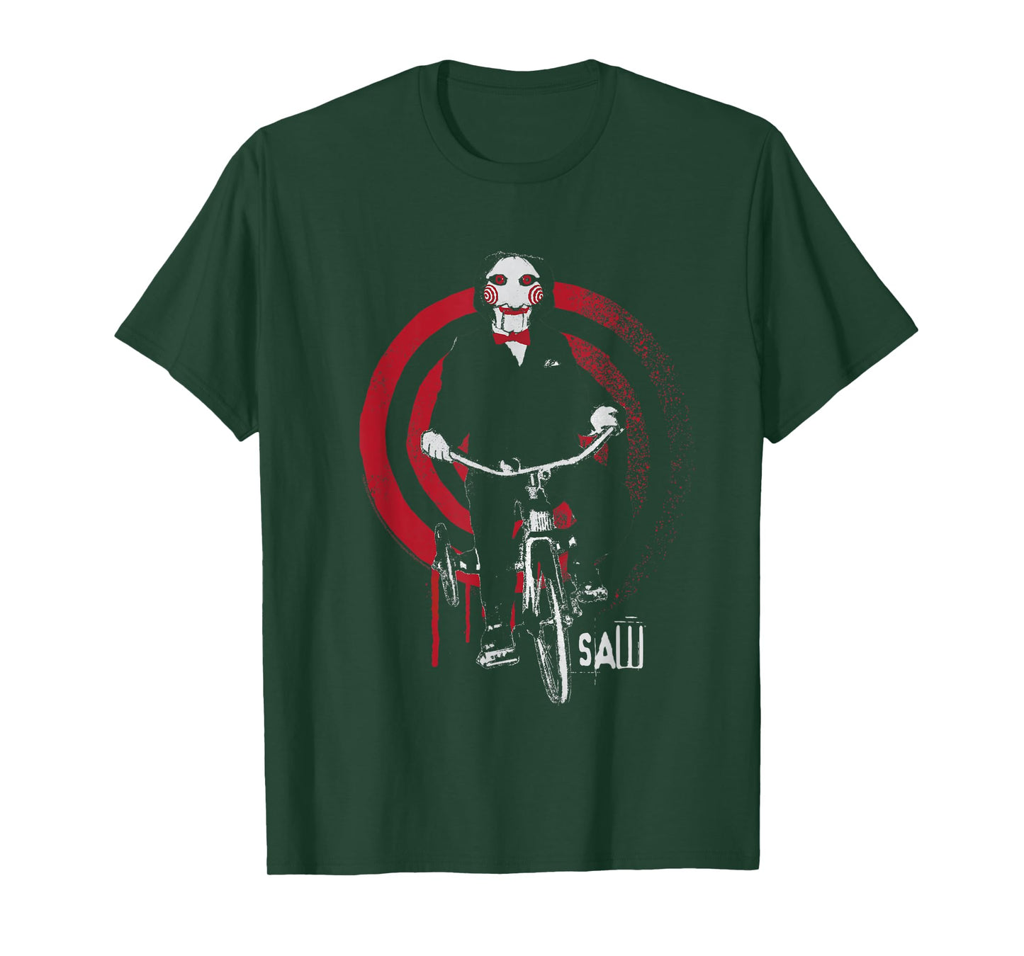 Saw Jigsaw on Bike T-Shirt