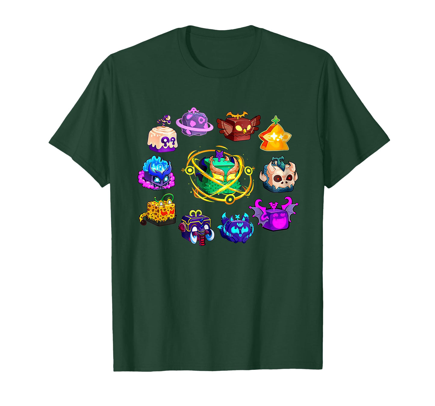 Mythical Cube Creatures Birthday Tee for Kids and Gamers T-Shirt