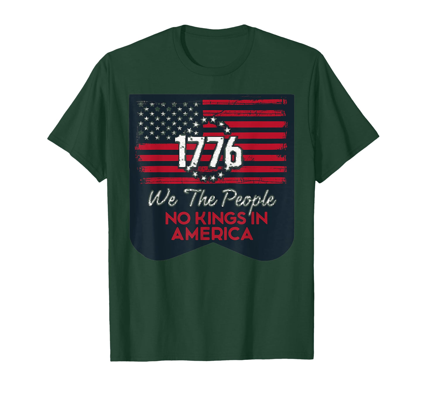 Let's go Taco No Kings In America Since 1776 American Flag T-Shirt