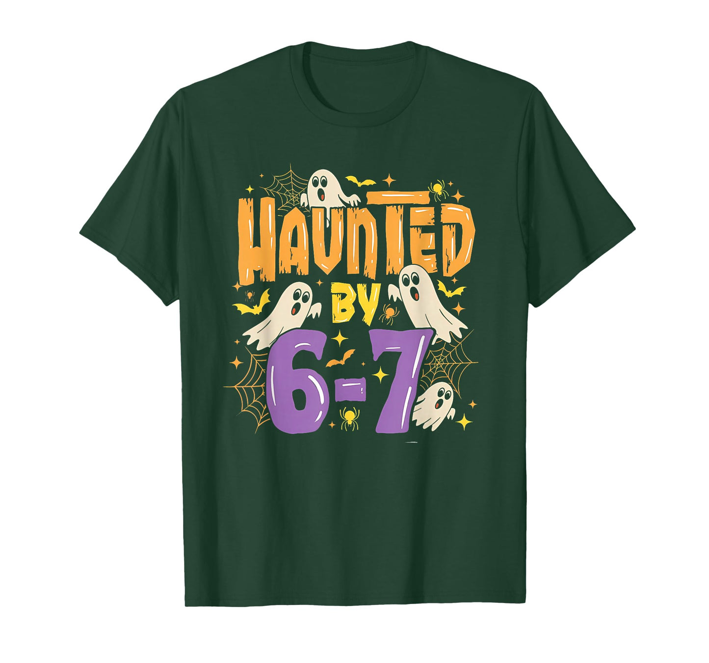 Haunted by 67 Ghost Spider Halloween Meme Six Seven 6-7 67 T-Shirt