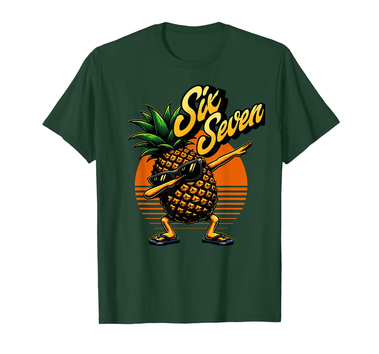 67 Six Seven Pineapple Dabbing Meme T-Shirt