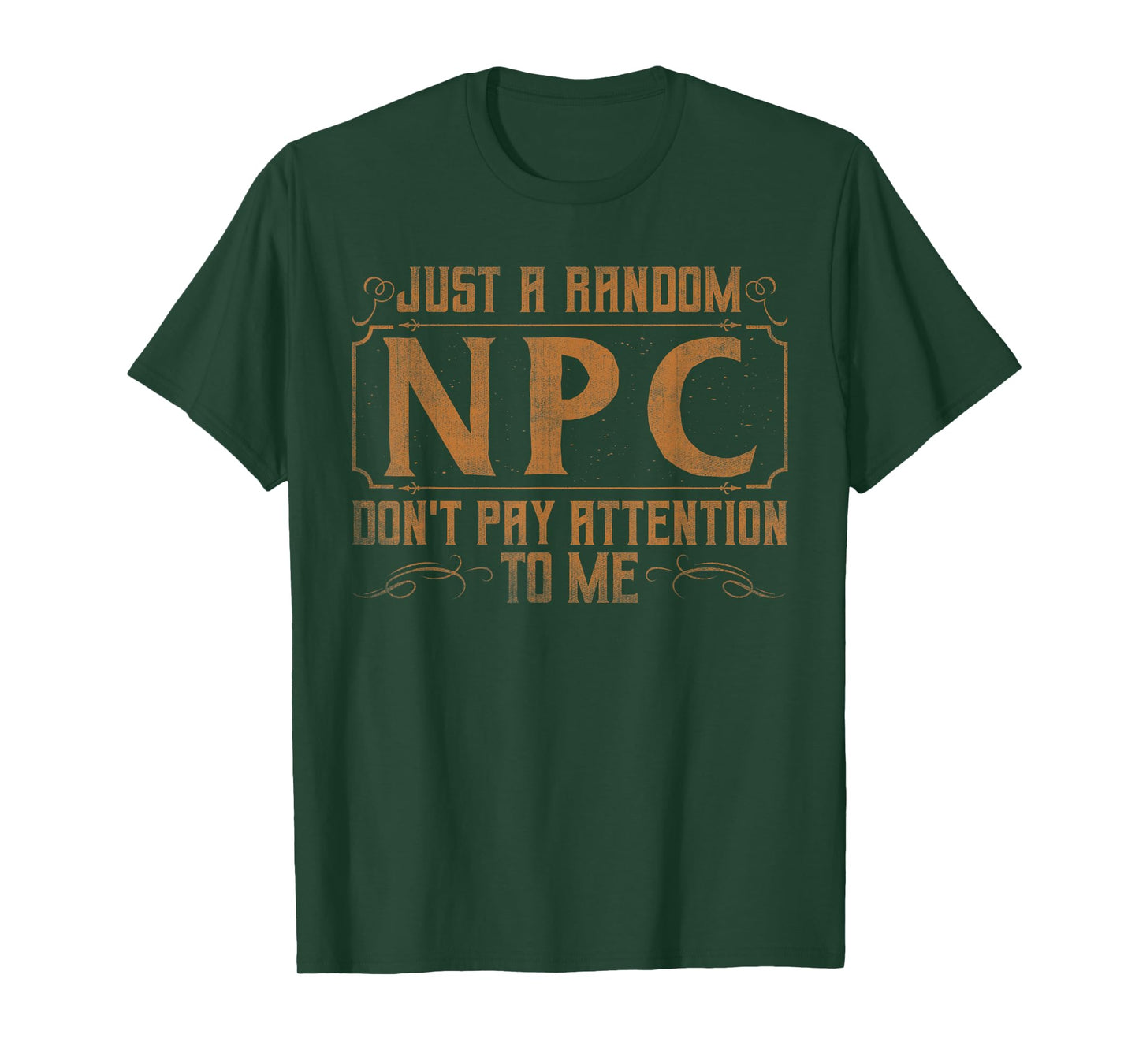Funny LARP Shirts & Role Play Larper Gifts Just A Random Npc Unisex Adults Black Short Sleeve Crew Neck T-Shirt Small LARP T-Shirt