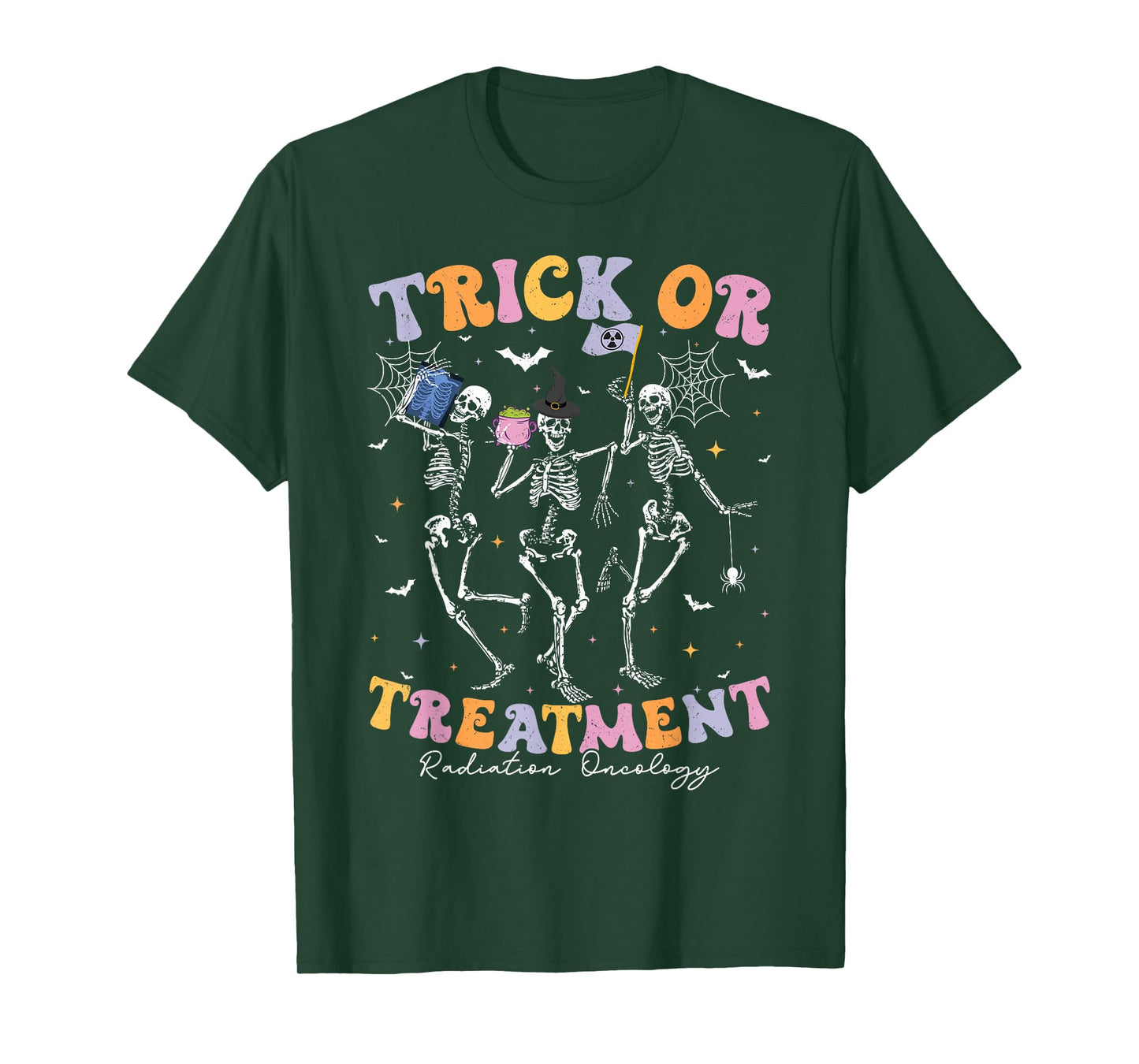Trick Or Treatment Halloween Radiation Oncology Rad Therapy T-Shirt