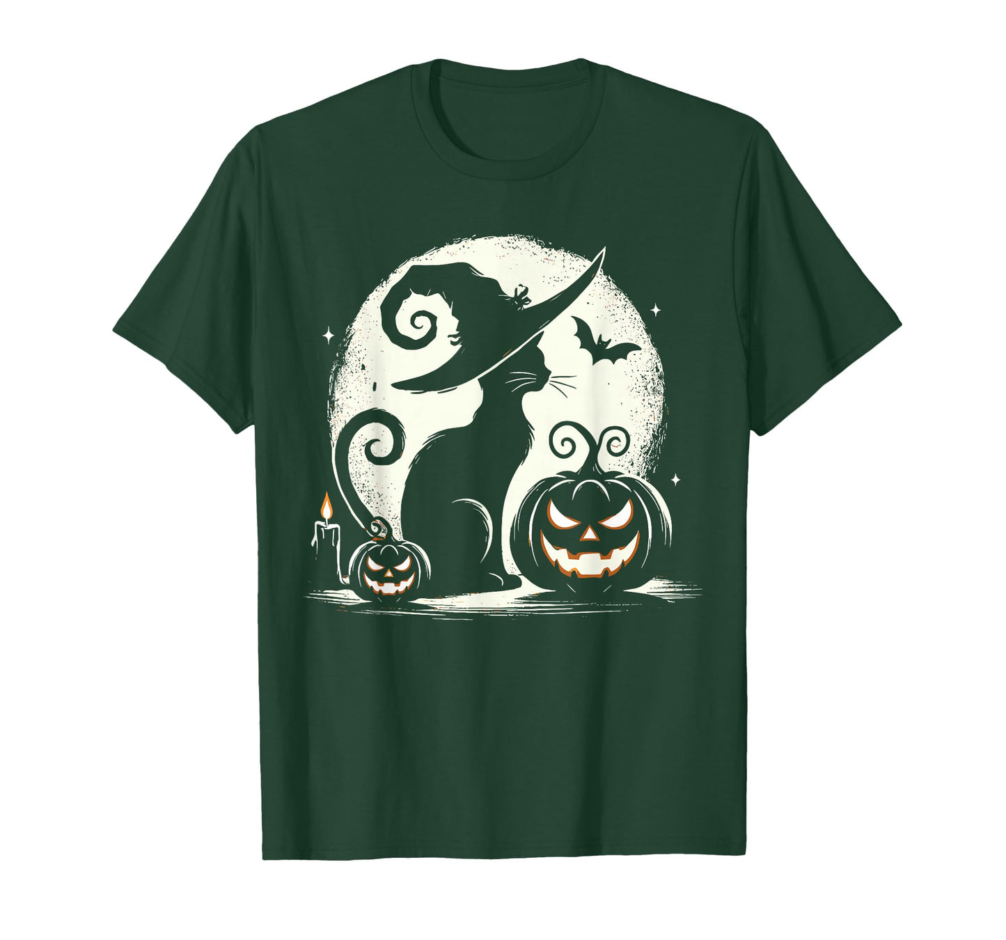 Black Cat Halloween Cat Lovers T-Shirt