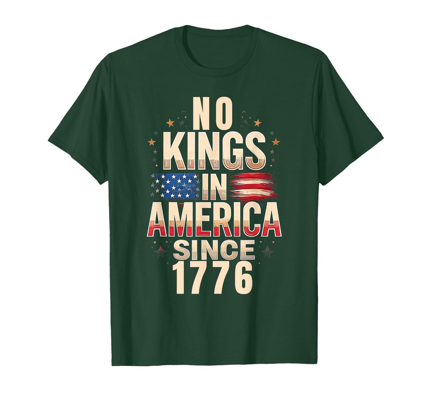 No Kings in America We The People Political Men Women T-Shirt
