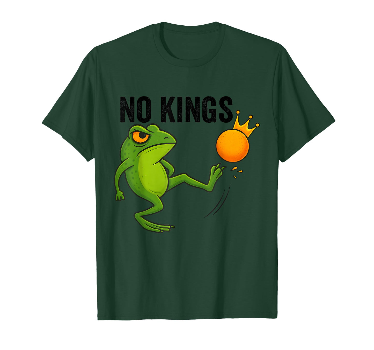 Funny Portland Frog No Kings in America T-Shirt