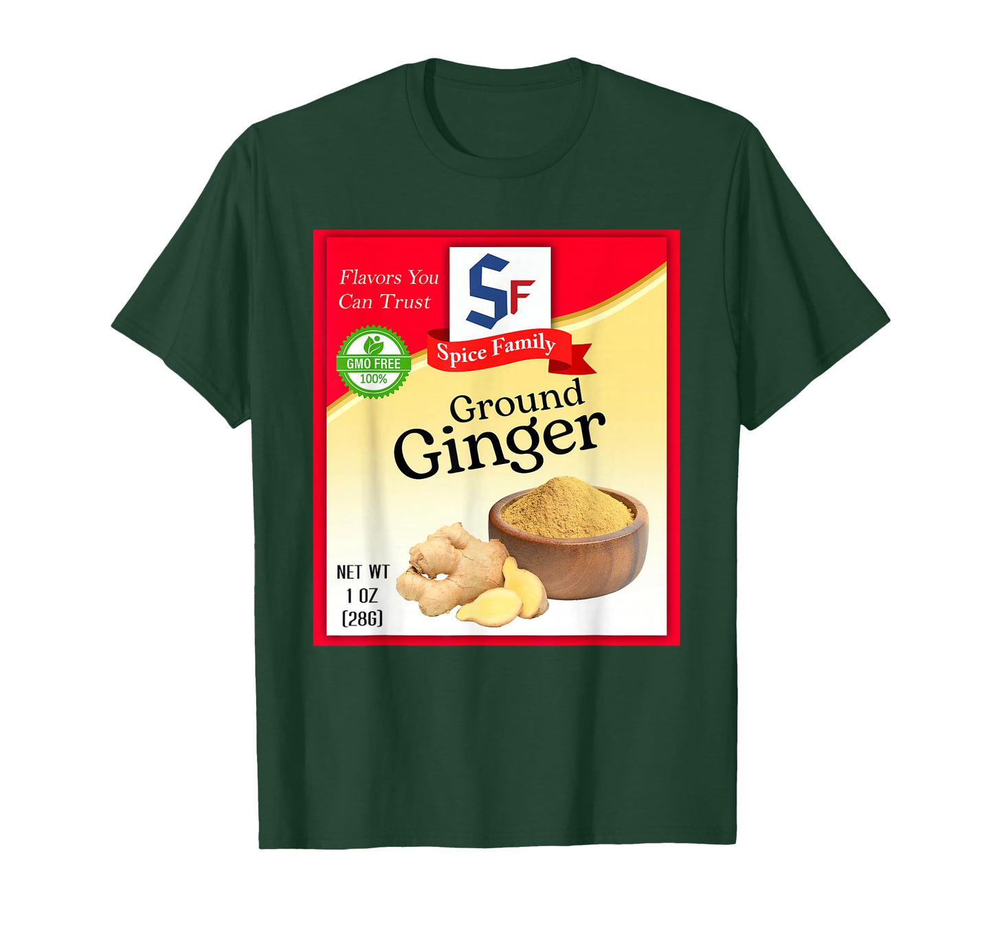 Ground Ginger Spice Group Costume Family Matching Outfit T-Shirt