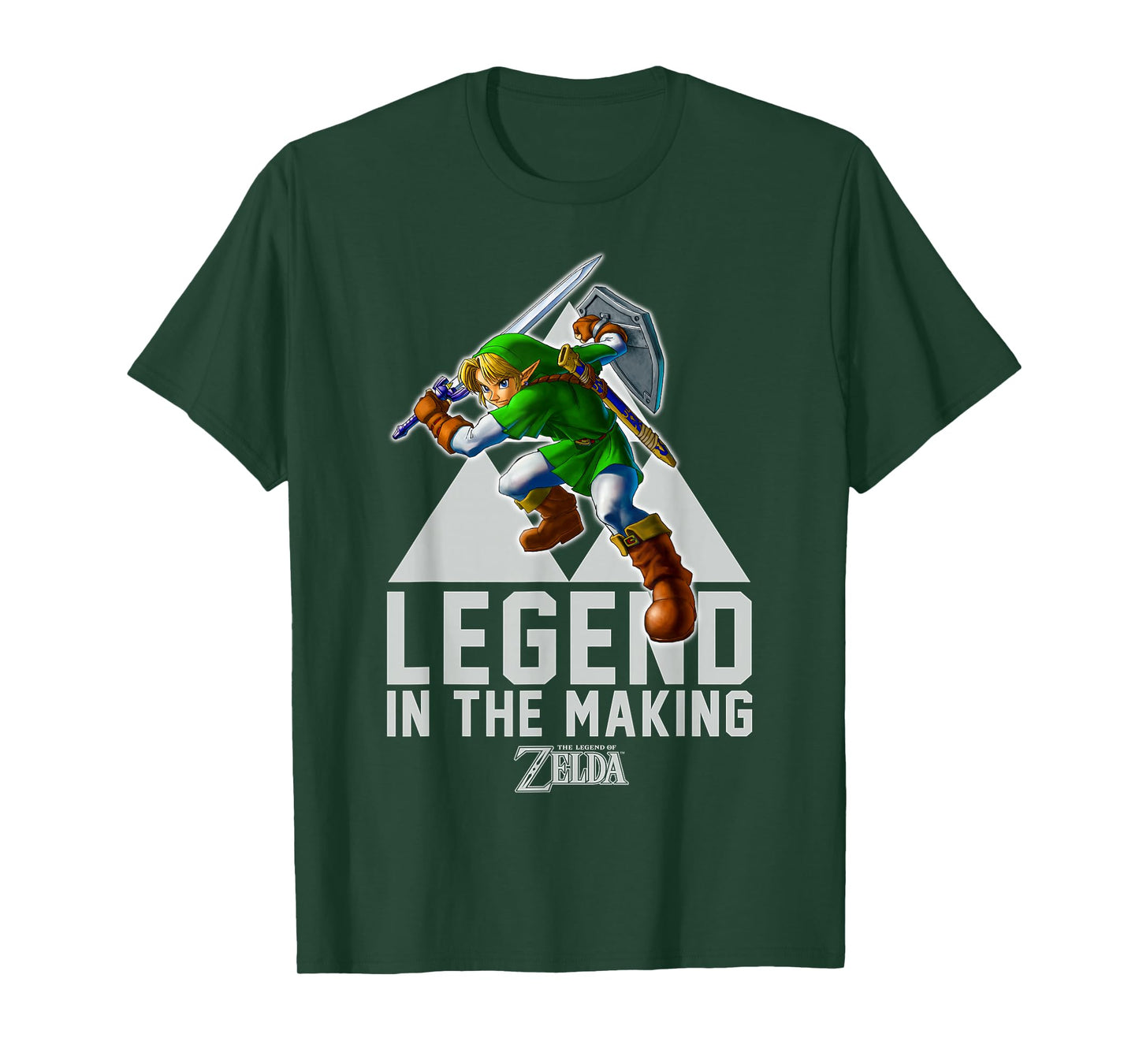 Nintendo Zelda Link Legend In The Making Triforce T-Shirt T-Shirt
