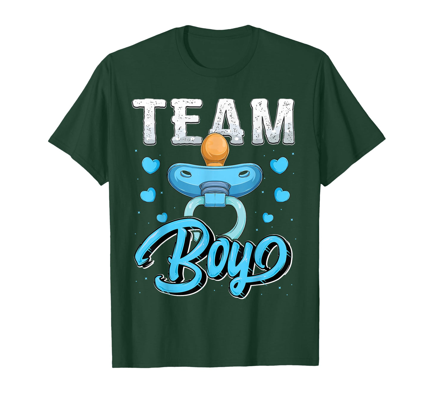 Gender reveal party Team Boy baby shower matching family set T-Shirt