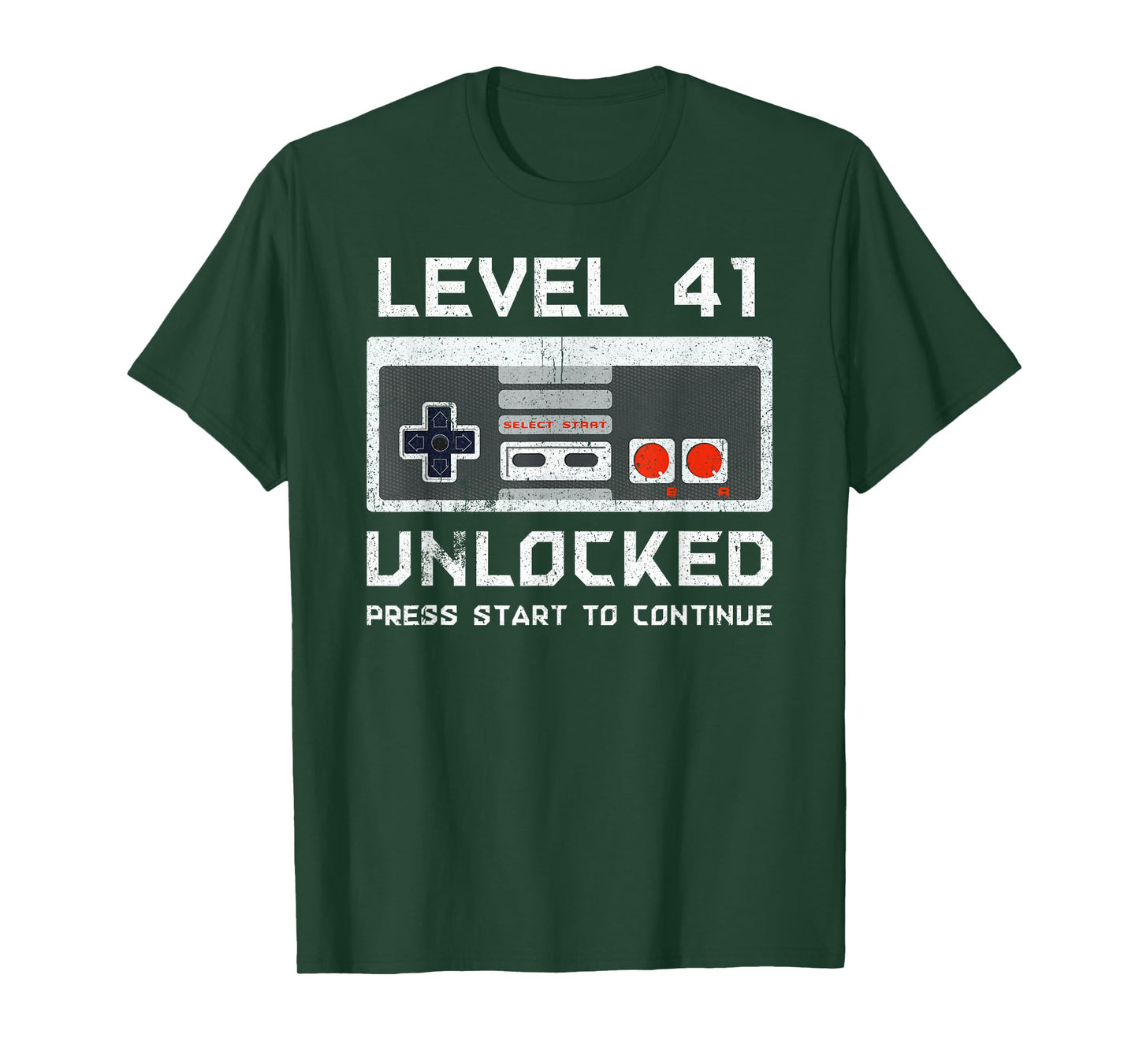 41 Year Old Forty-One Birthday Gift Level 41 Unlocked Gamer T-Shirt