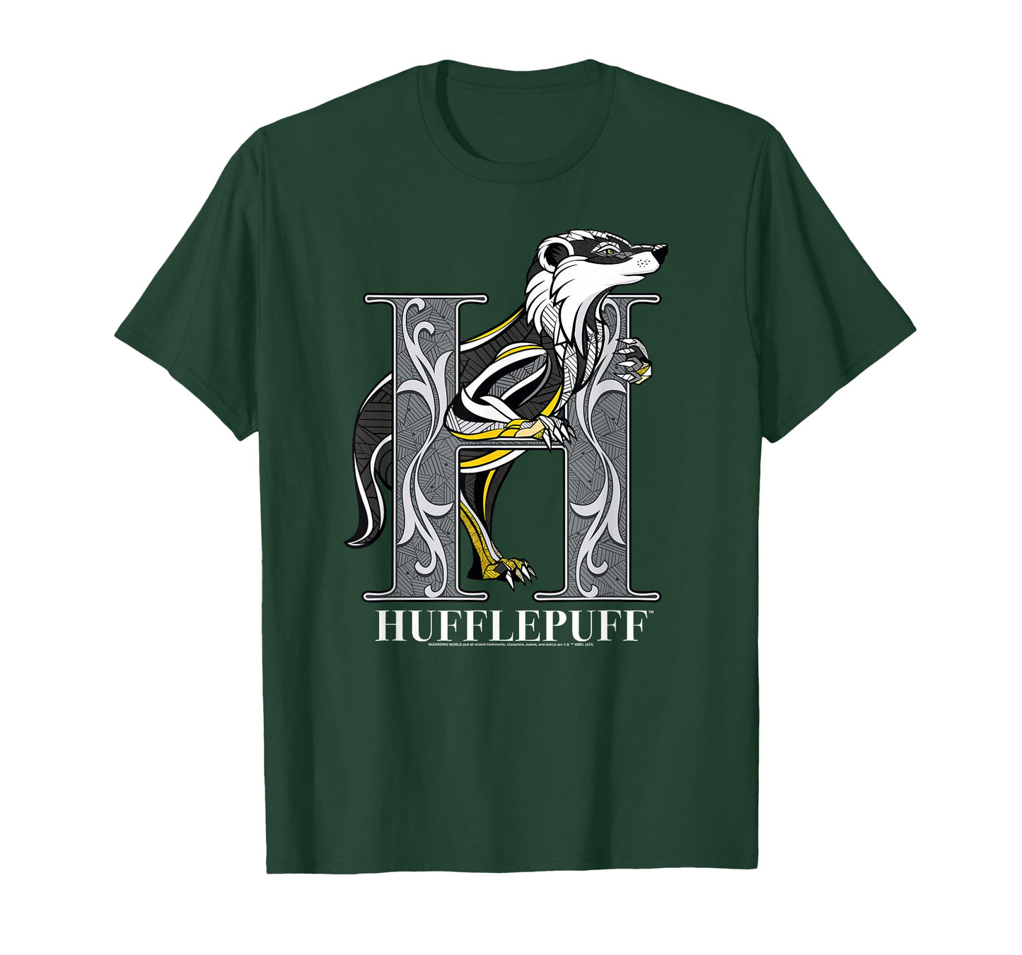 Harry Potter Mosaic Hufflepuff with Badger T-Shirt