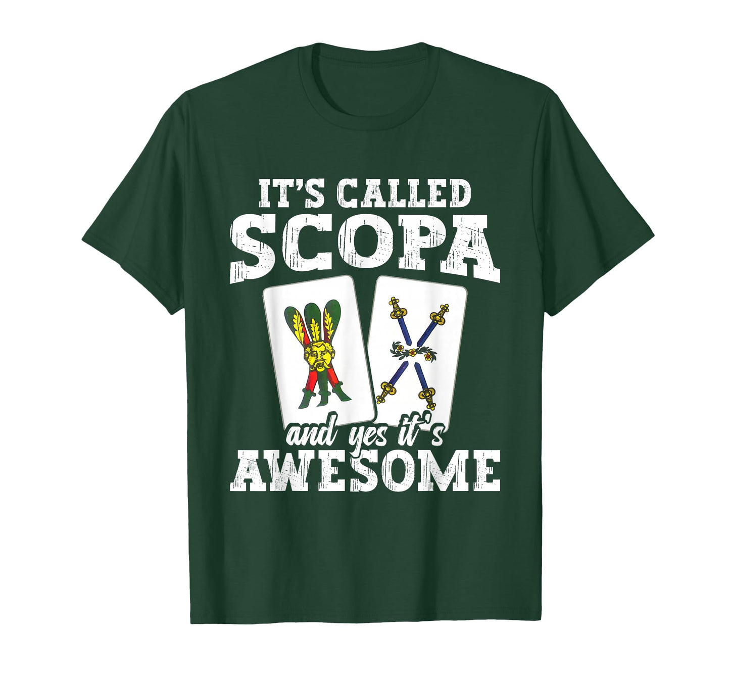 Italian Game Enthusiast Card Game Player Awesome Scopa T-Shirt