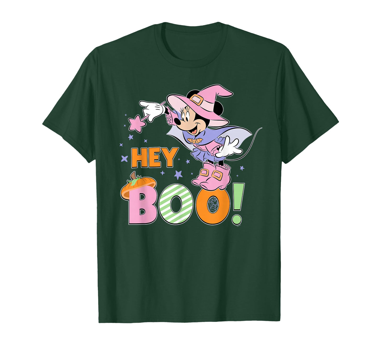 Disney Minnie Mouse "Hey Boo!" Cute Halloween Matching T-Shirt