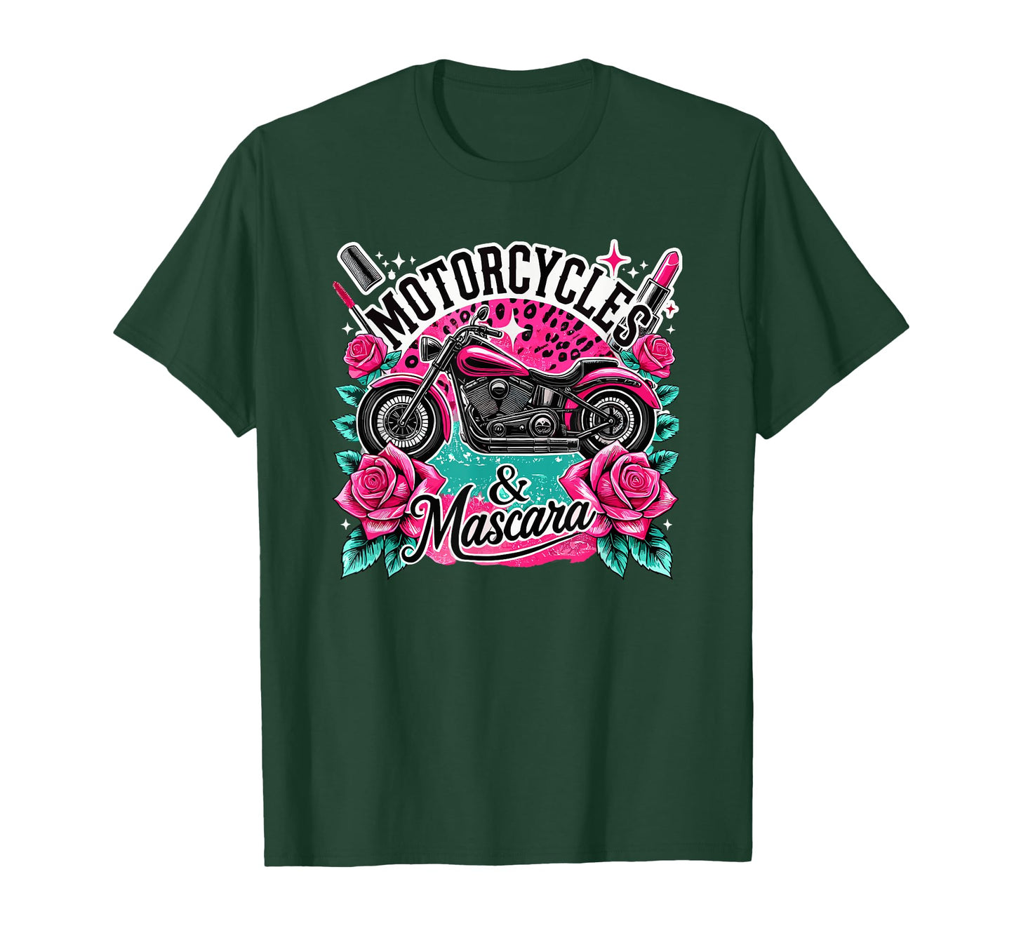 Motorcycles And Mascara Makeup Motor Lovers T-Shirt