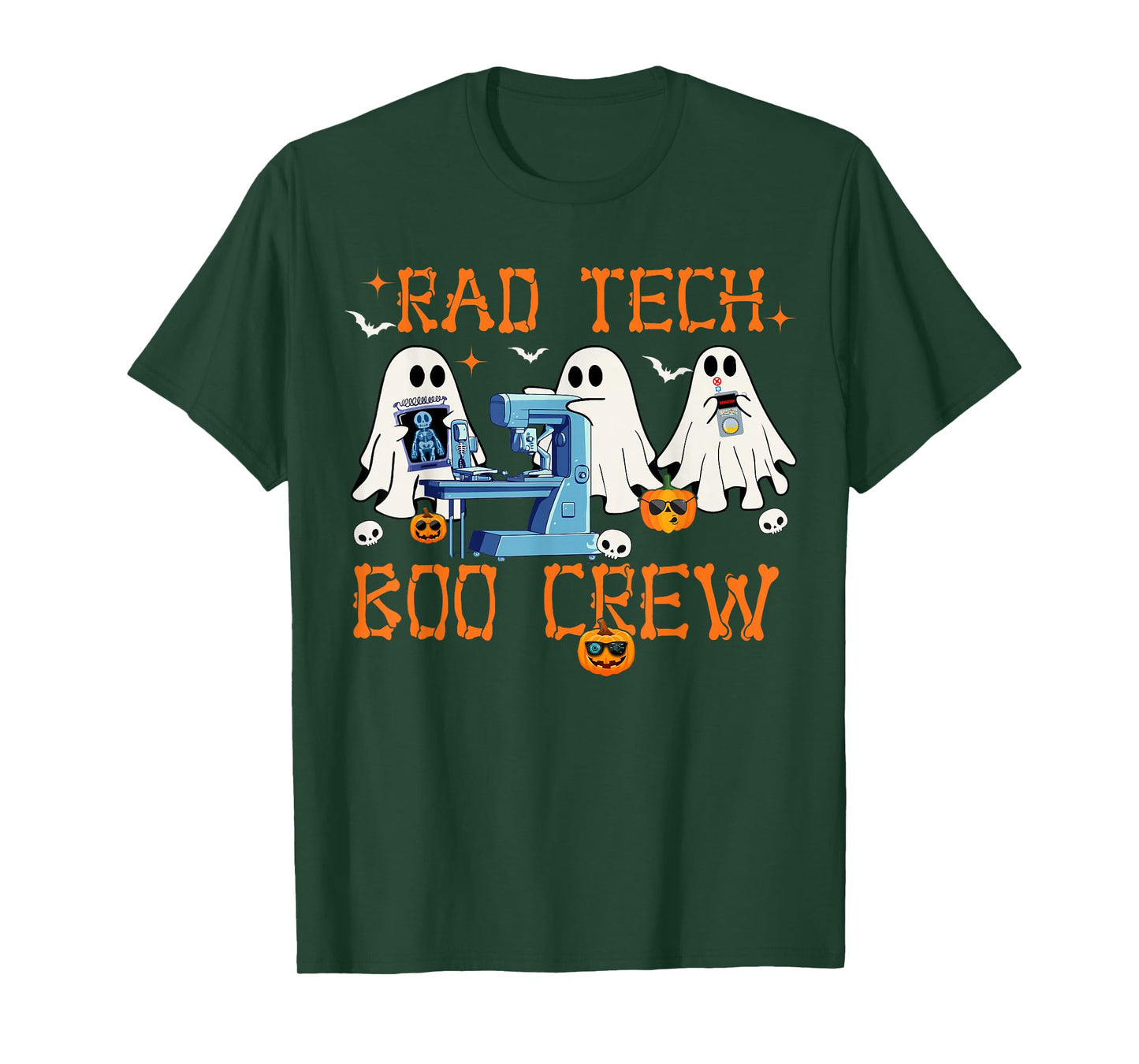 Radiology Department Rad Tech Boo Crew Halloween Costumes T-Shirt