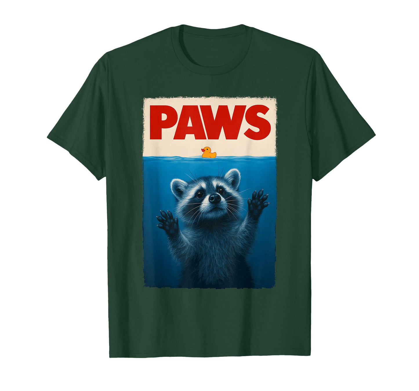 Cute Novelty Men Kids Women Funny Raccoon T-Shirt