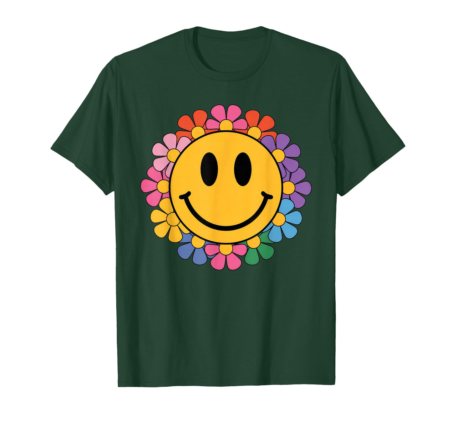 Happy Retro Daisy Smile Face Preppy Aesthetic Men Women Kids T-Shirt