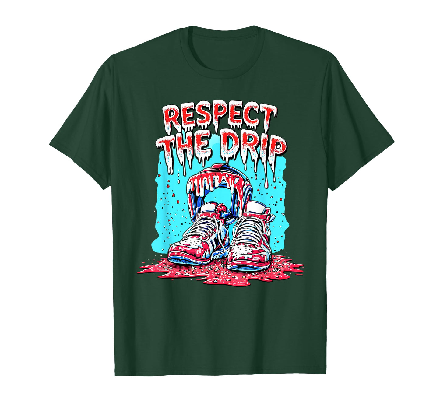 Respect The Drip Wrestling Ice Cream Drip with Sprinkles T-Shirt