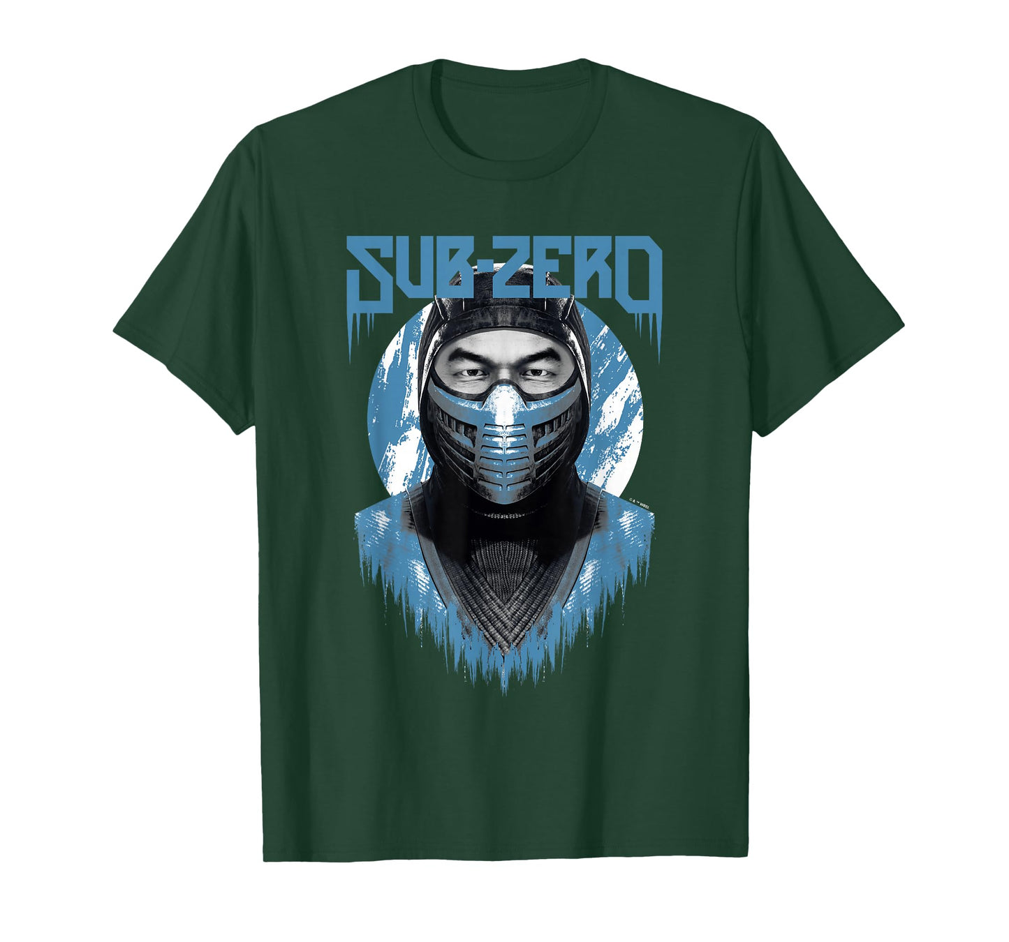 Mortal Kombat Klassic Sub-Zero Big Face Bust Portrait Logo T-Shirt