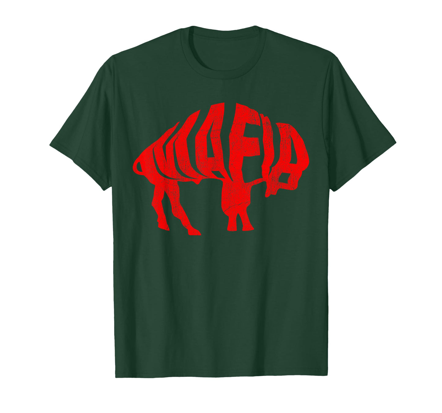 WNY Pride T-Shirt - Faded Red Buffalo T-Shirt
