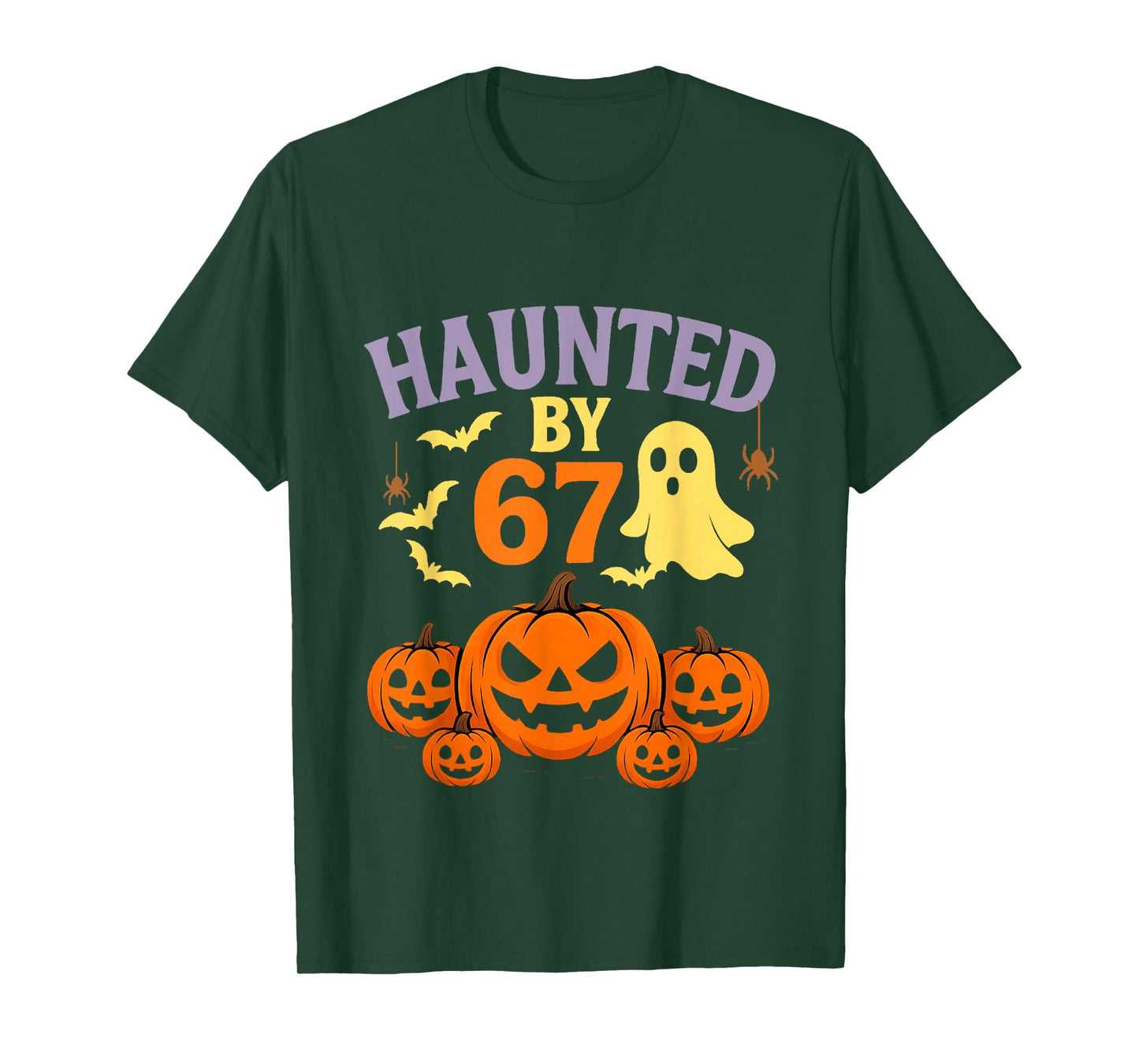 Haunted by 67 Halloween Funny Six Seven Halloween T-Shirt