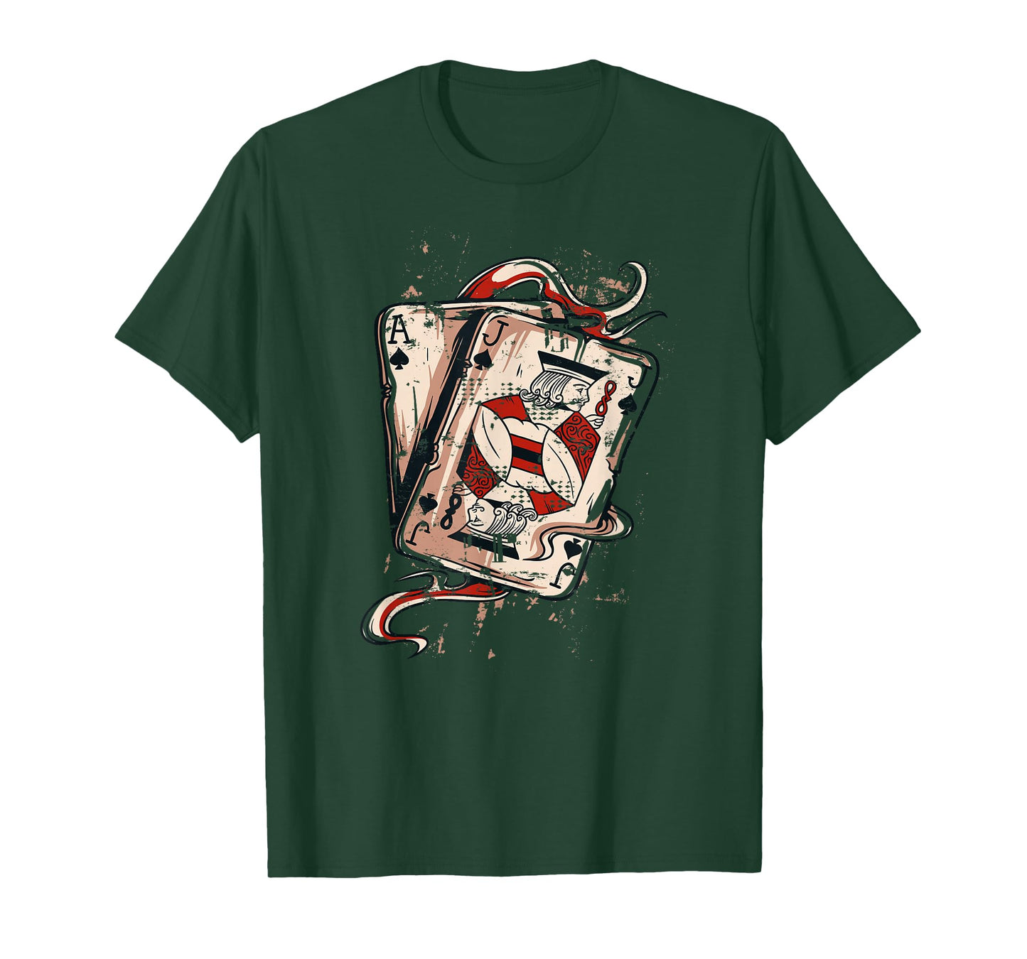 Black Jack Shirt, 21 Ace Jack Shirt, Poker Gamblers T-Shirt T-Shirt
