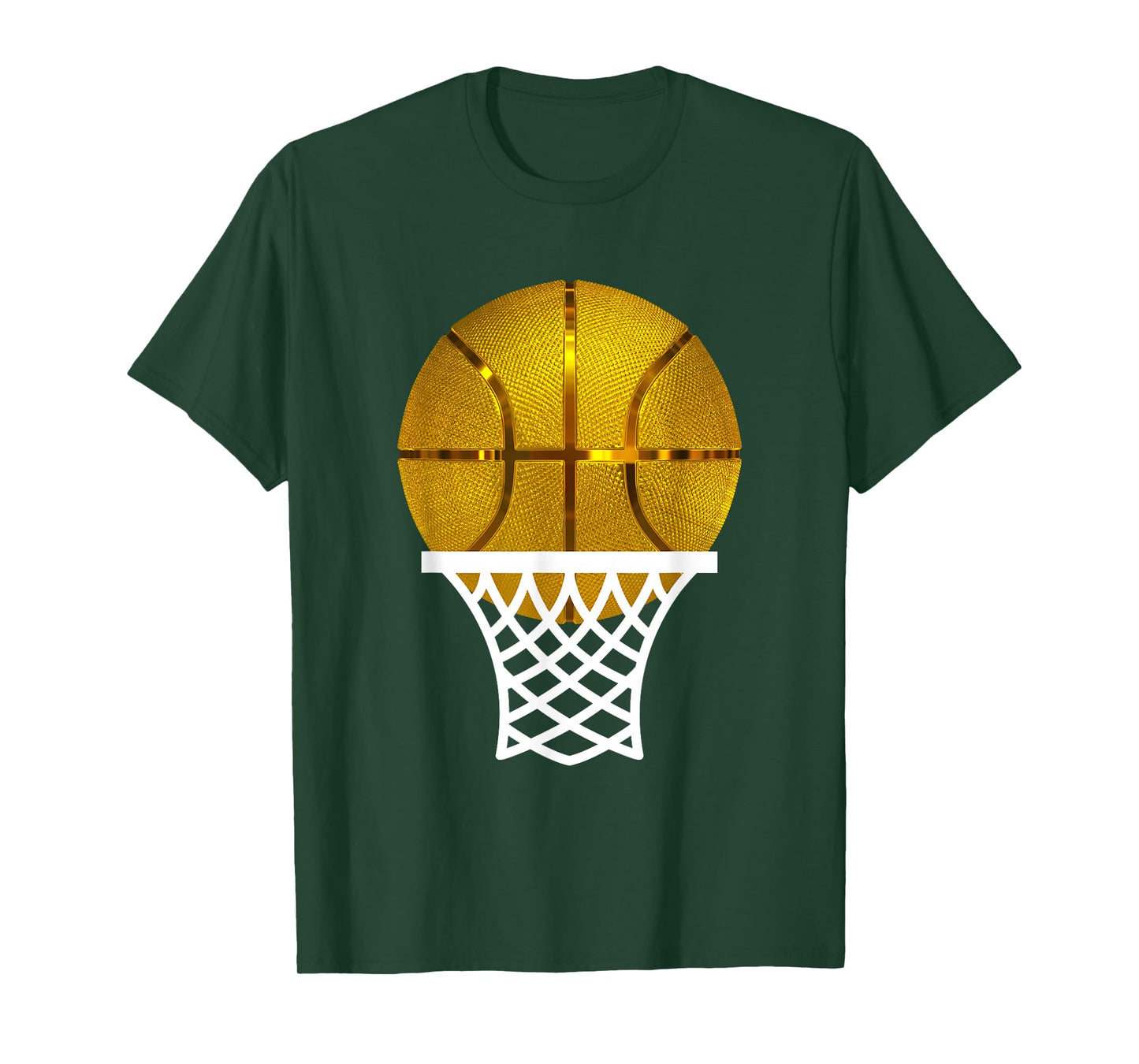 Gold Basketball Trophy MVP Award, Cool Basketball Player Tee T-Shirt