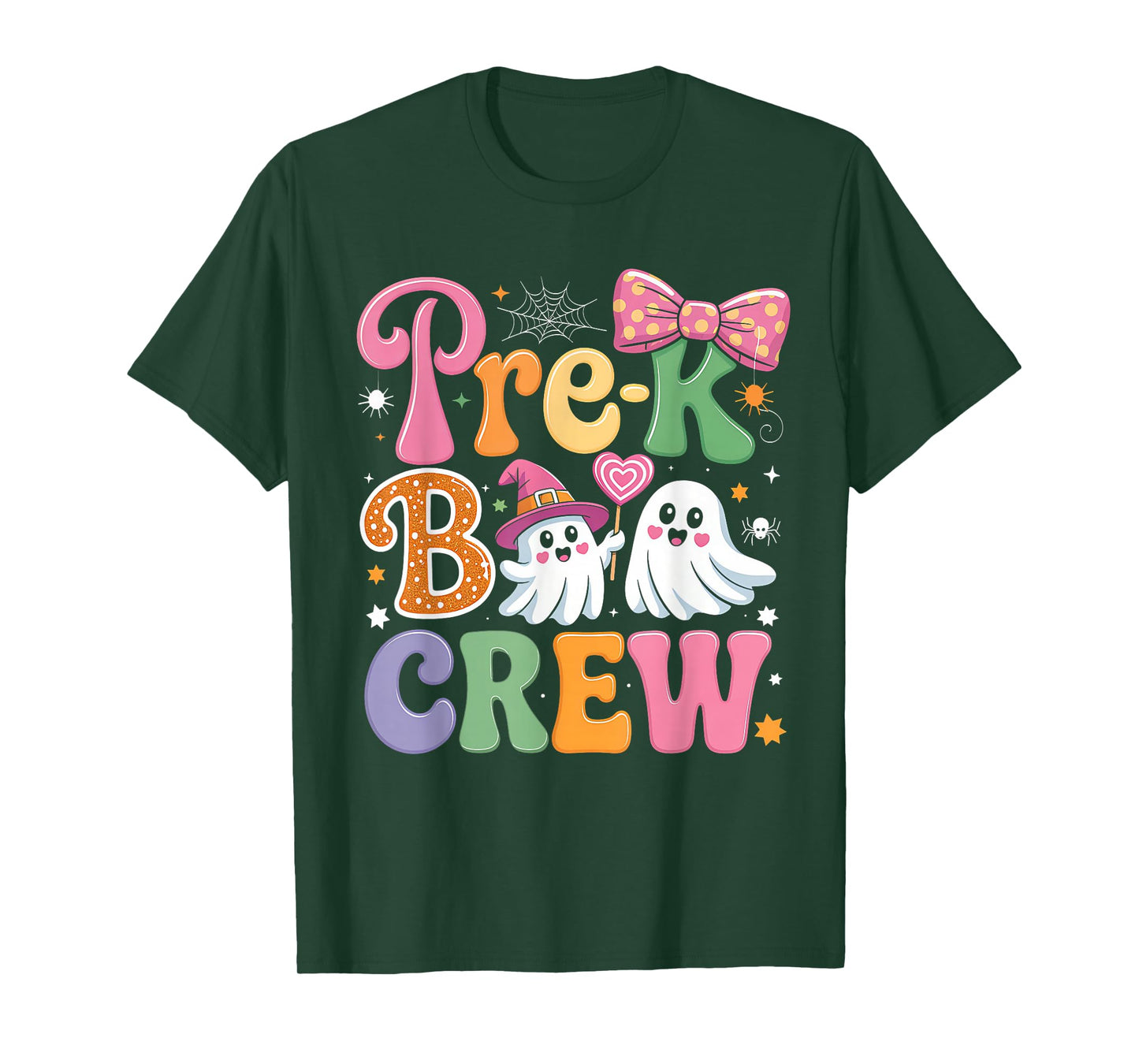 Pre-K Boo Crew Pre-K Teacher Student Kids Funny Halloween T-Shirt