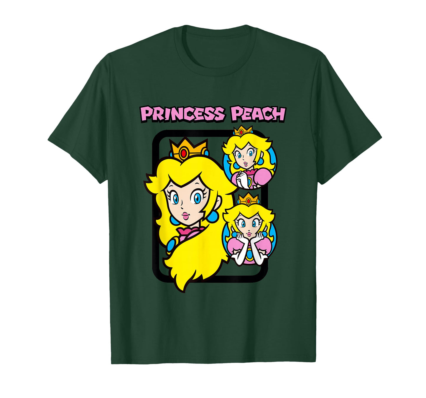 Super Mario Bros Princess Peach Power Up Vintage T-Shirt