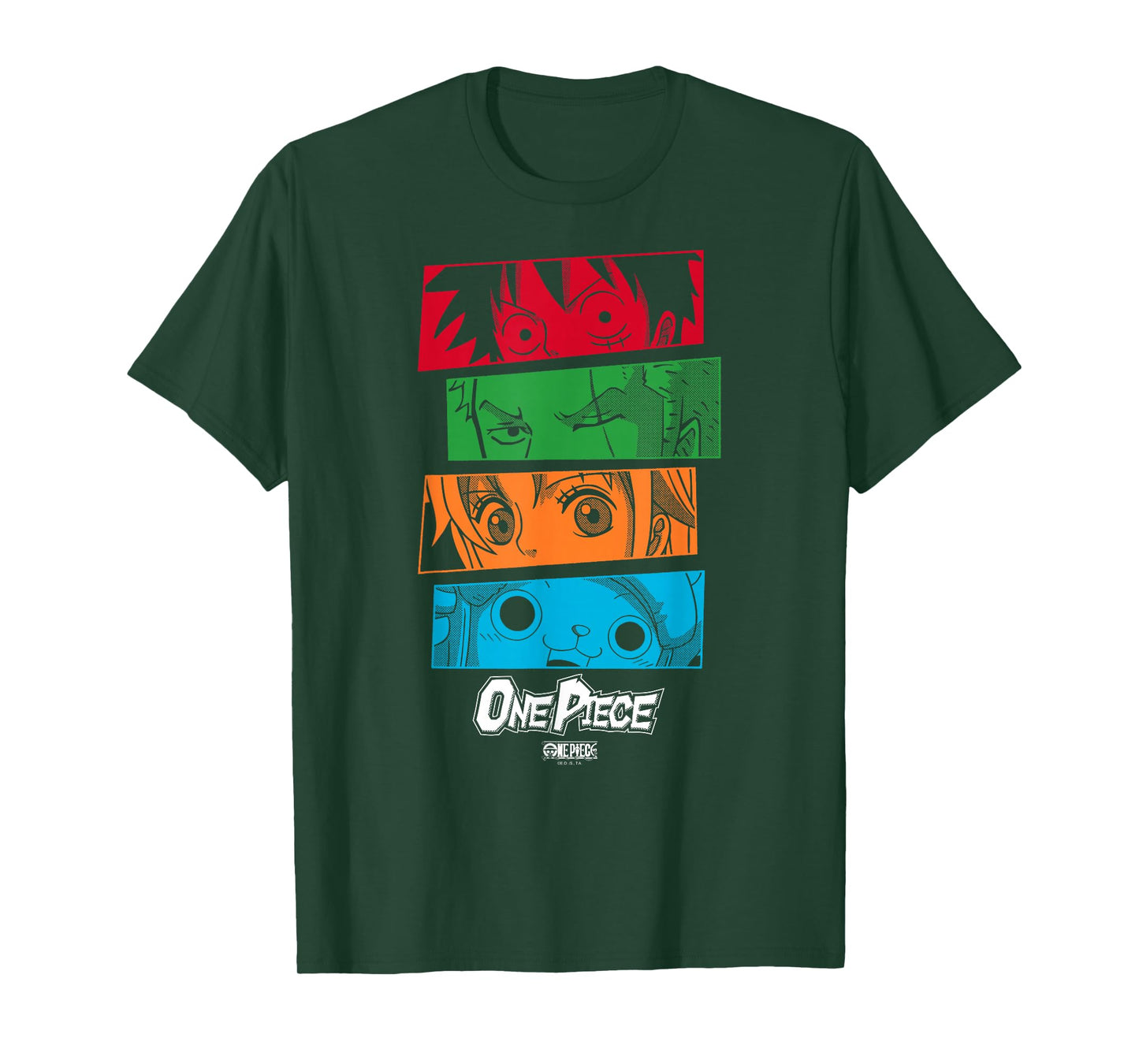 One Piece Anime Straw Hat Crew Character Eyes T-Shirt