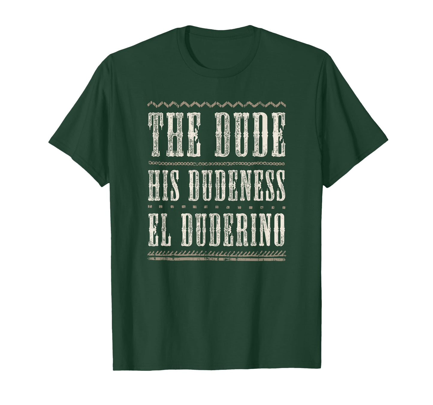The Dude T Shirt His Dudeness, El Duderino, Cool Vintage Tee T-Shirt