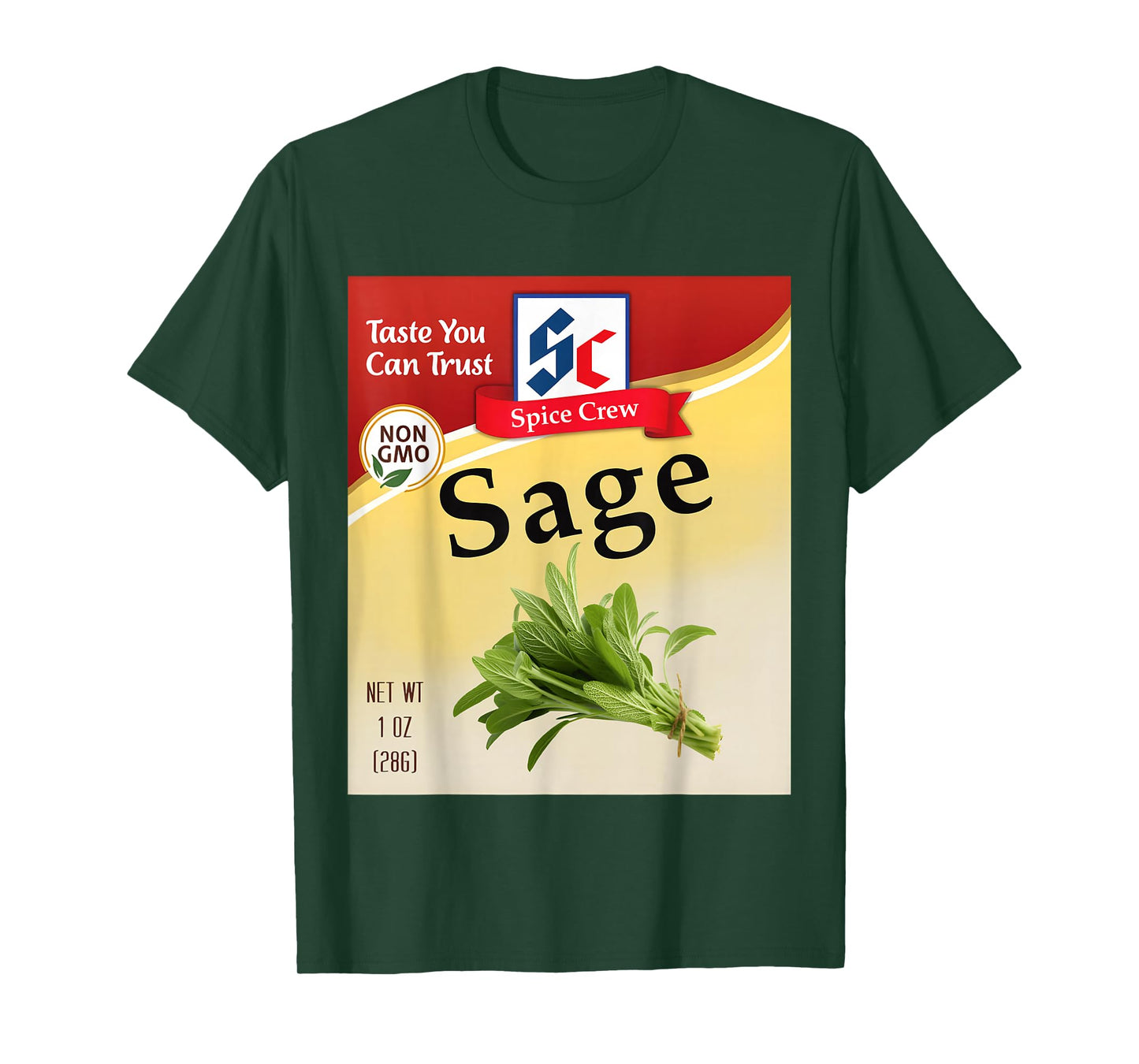 Sage Condiment Costume Holiday Spice Costumes Group Matching T-Shirt