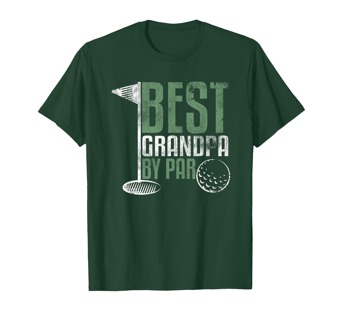 Best Grandpa By Par Father's Day Golf Grandad Golfing Gift T-Shirt