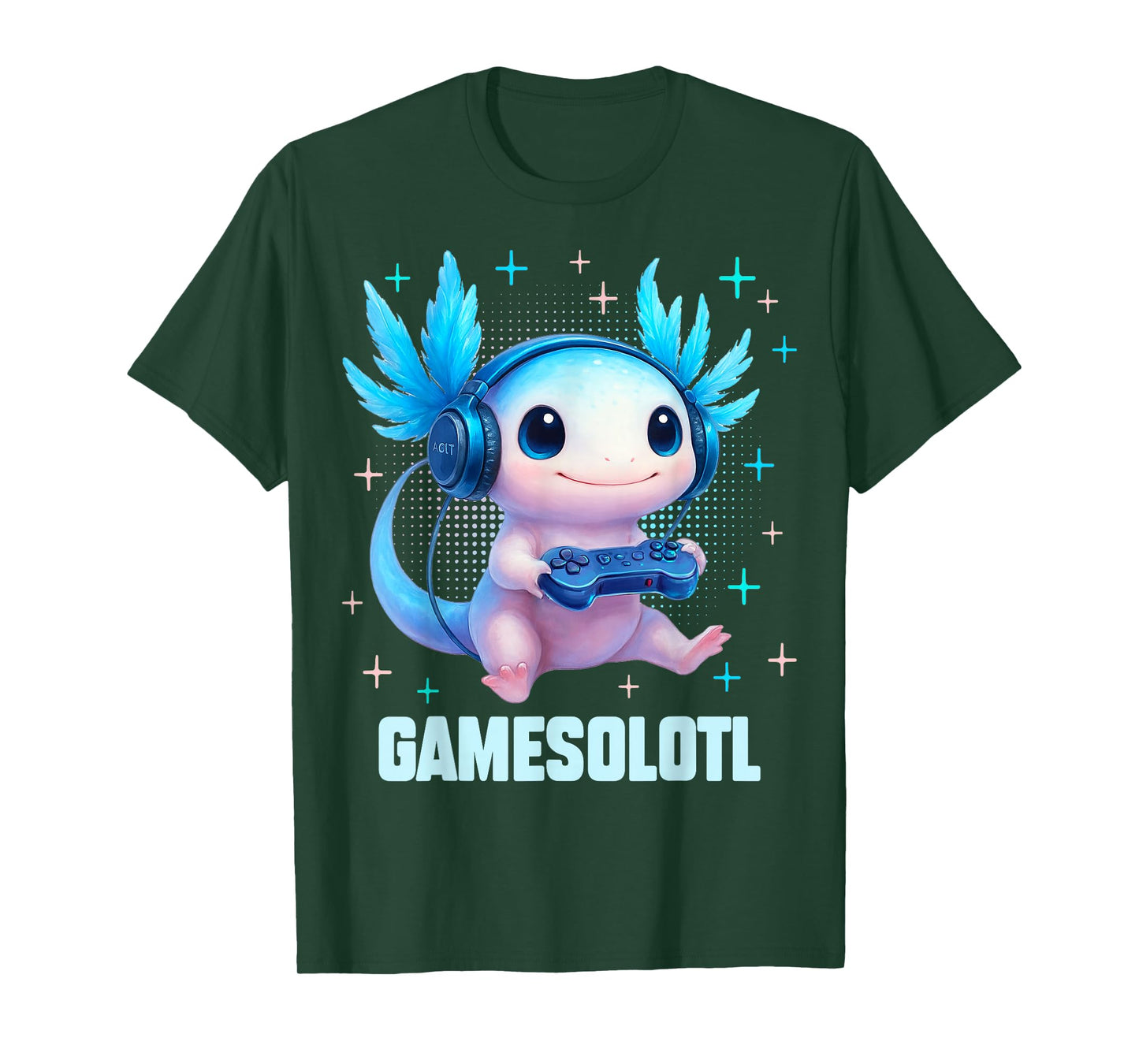 Gamesolotl Axolotl Video Gamer Kawaii Anime Gifts Boys Teens T-Shirt