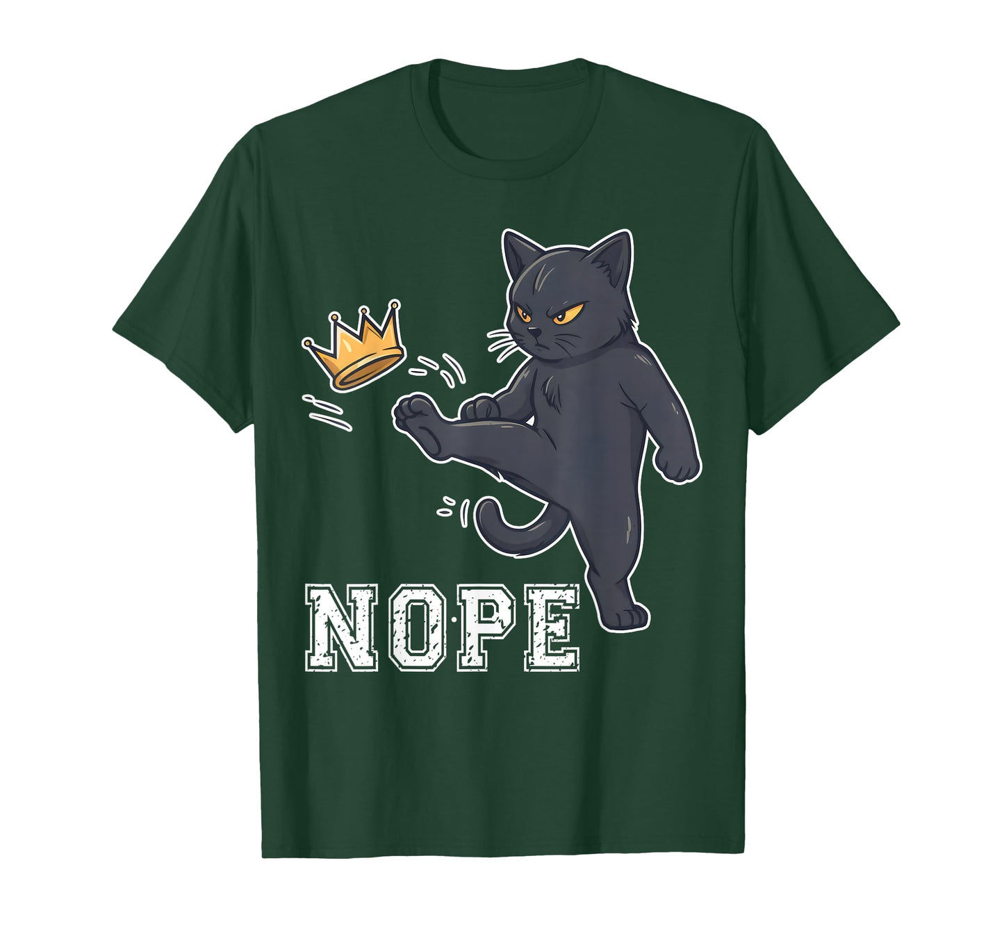 No King Nope Protest Cat Activist Funny T-Shirt