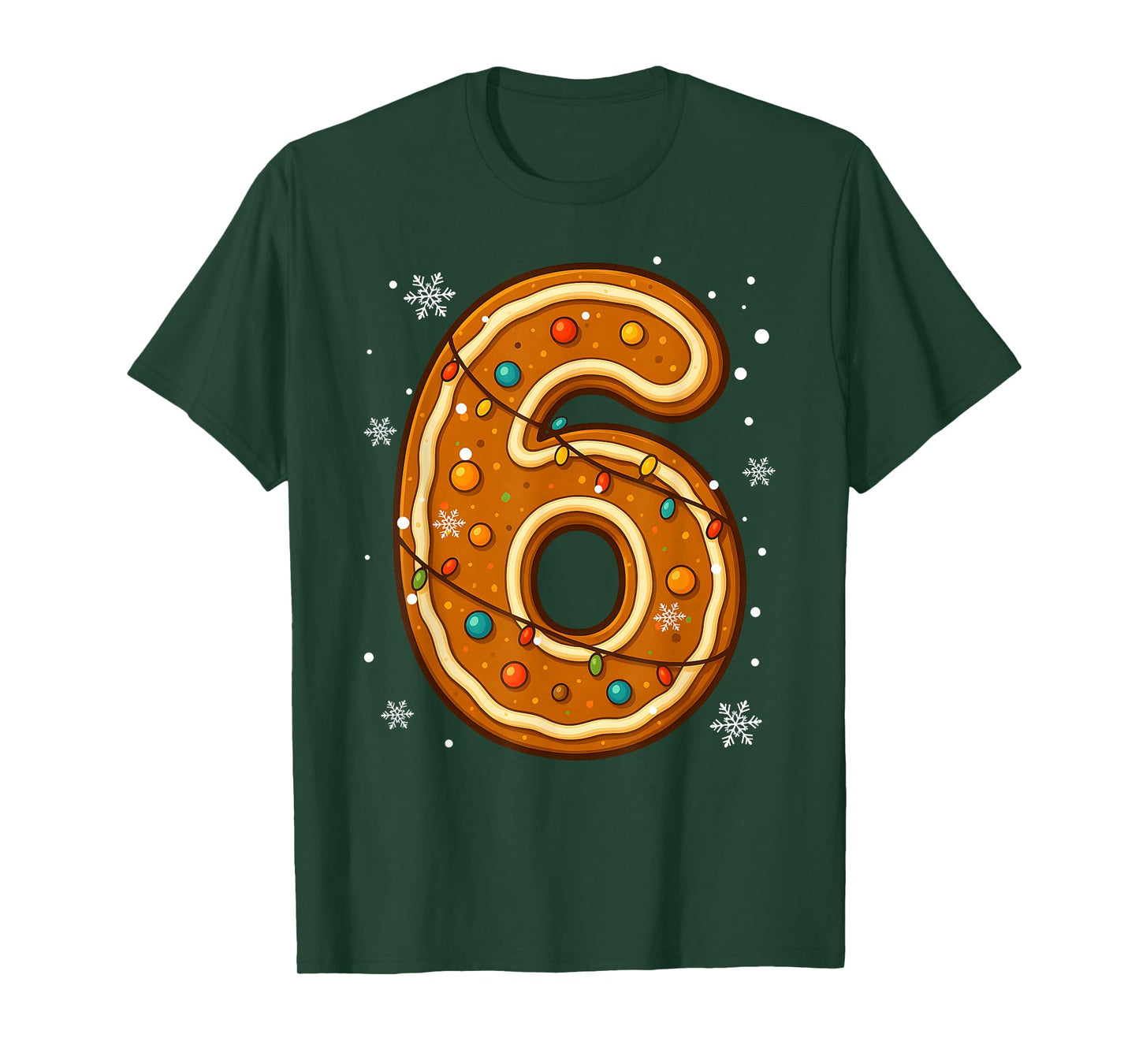 6 7 Gingerbread Meme Christmas Matching Couple Boy Girl Teen T-Shirt