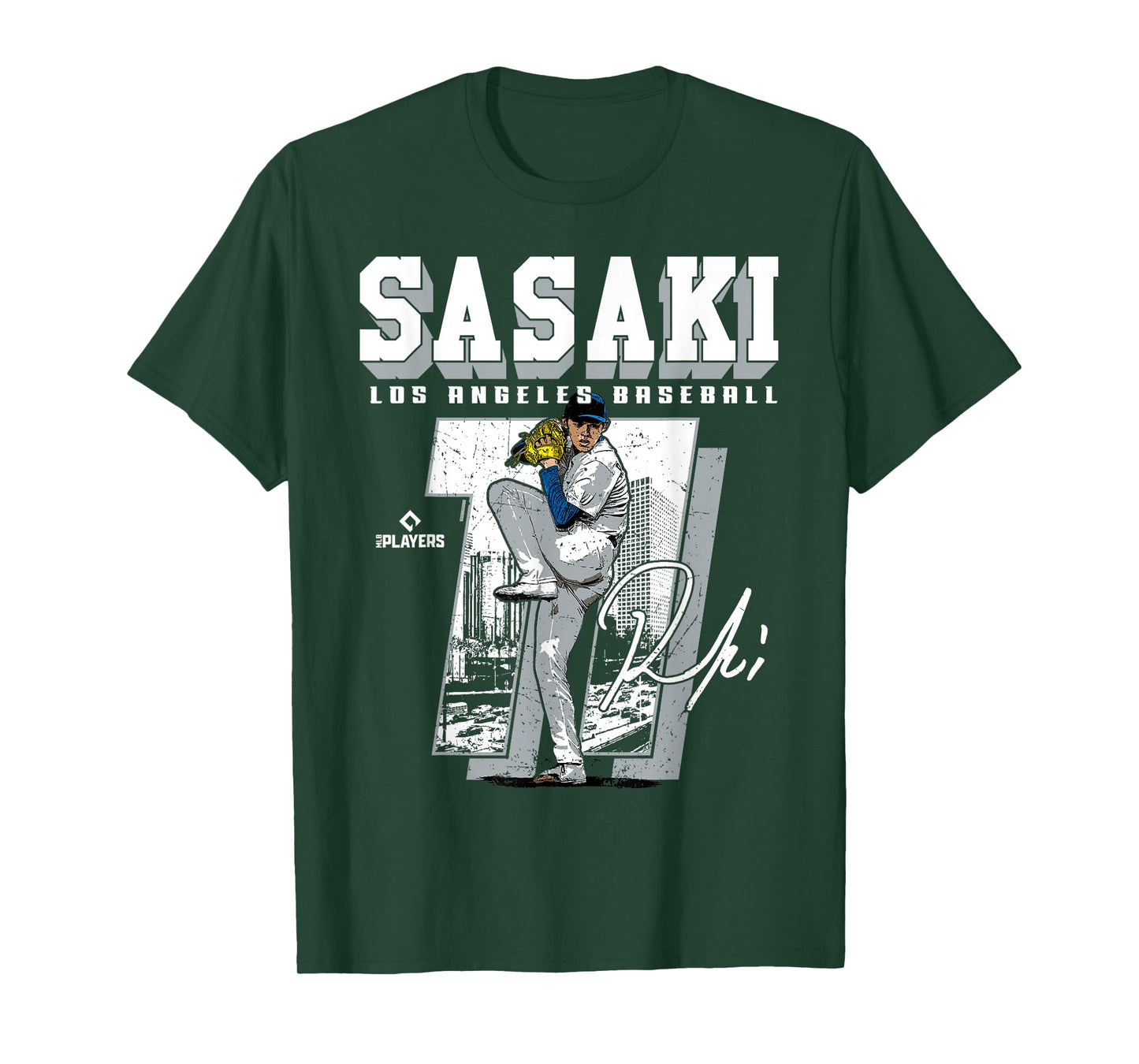 Roki Sasaki | Los Angeles D MLB Baseball Players| MLBROS201M T-Shirt