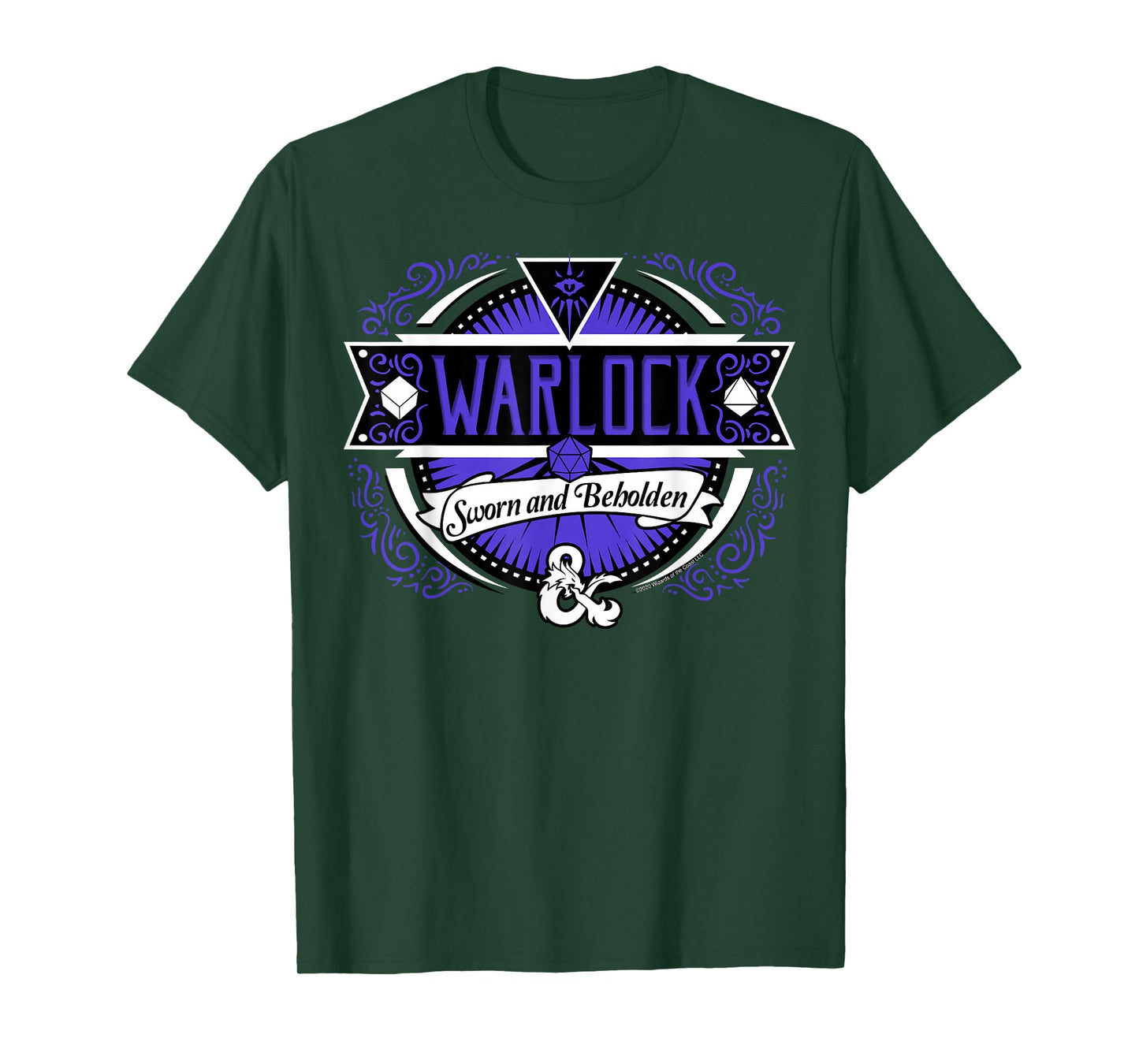 Dungeons & Dragons Warlock Sworn And Beholden Logo T-Shirt