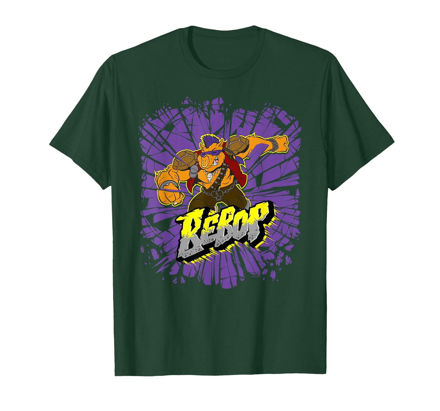 TMNT Shattered Bebop Retro Cartoon T-Shirt