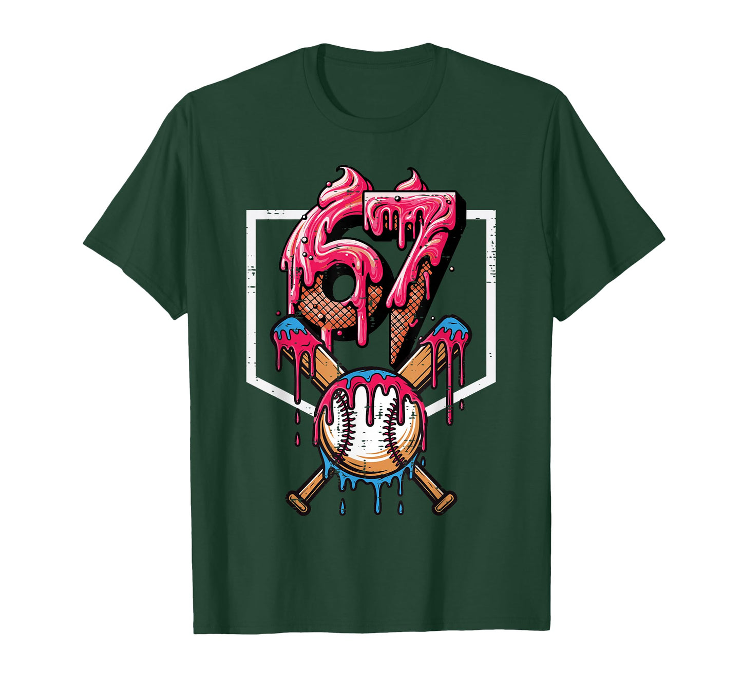67 Meme Funny 6 7 Men Women Kids Youth Boys Girls Teen T-Shirt